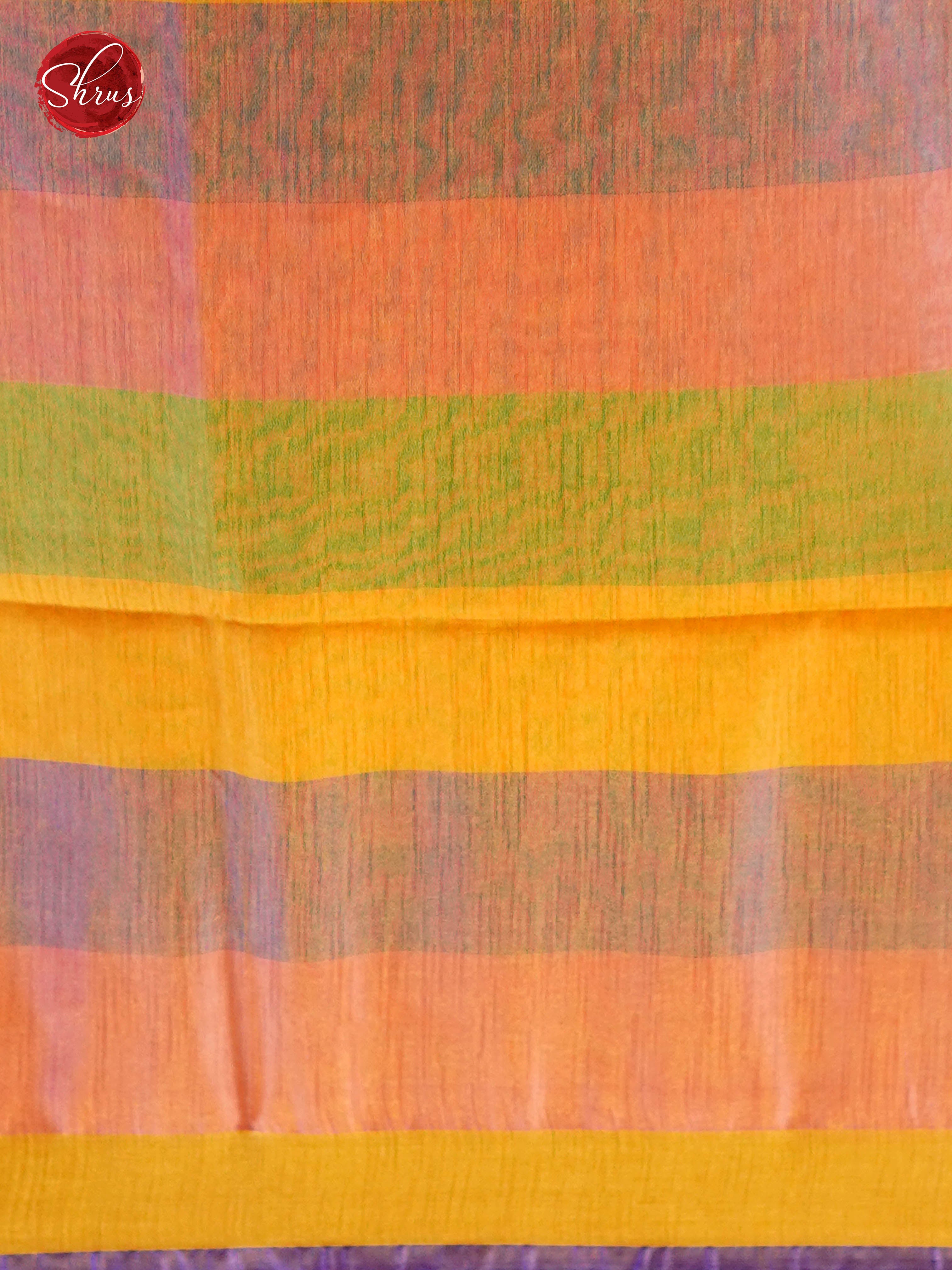 Mustard & Pink- Silk cotton-half pure Saree - Shop on ShrusEternity.com