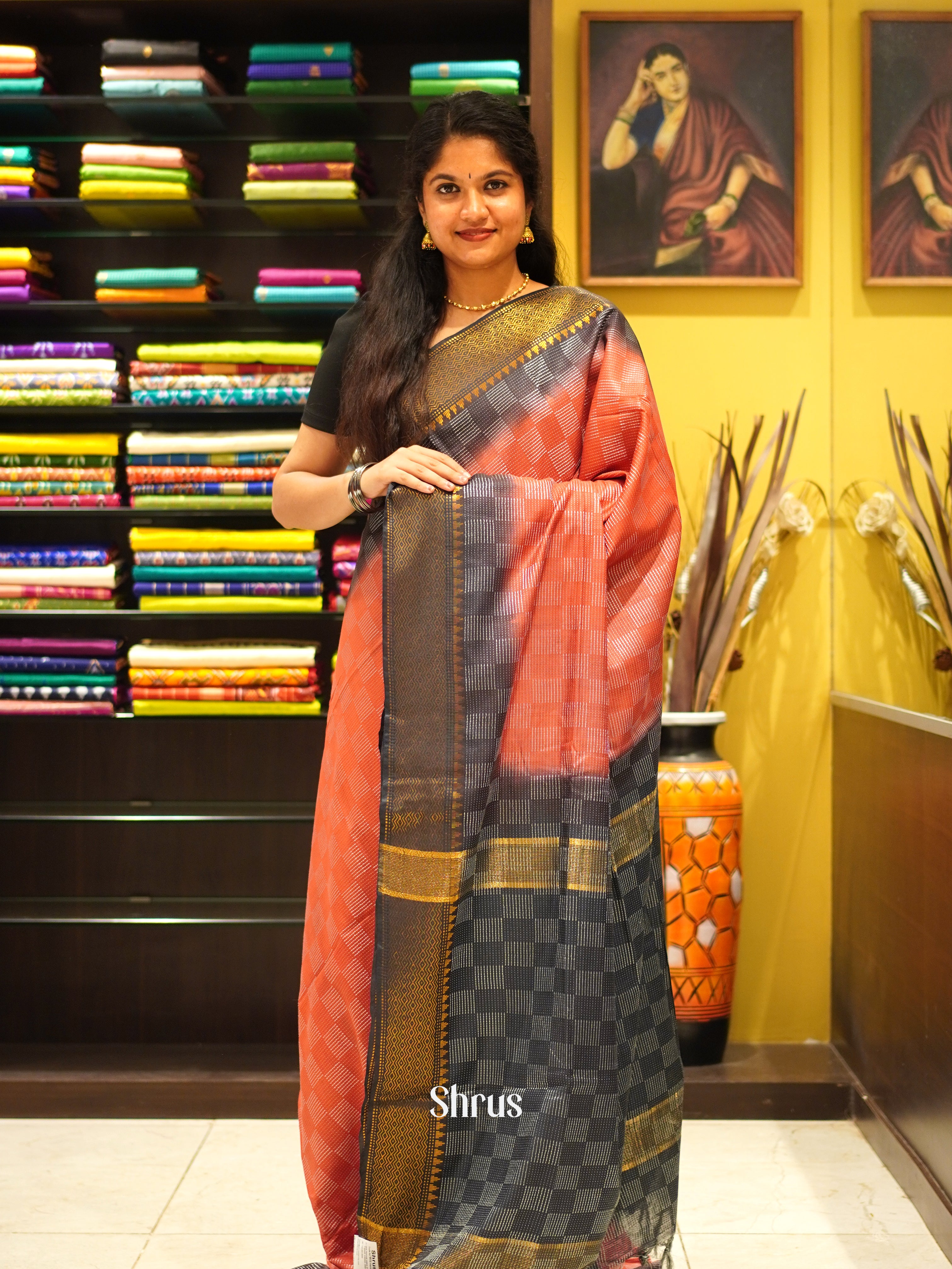 CDS29037 - Semi Tussar Saree - Shop on ShrusEternity.com