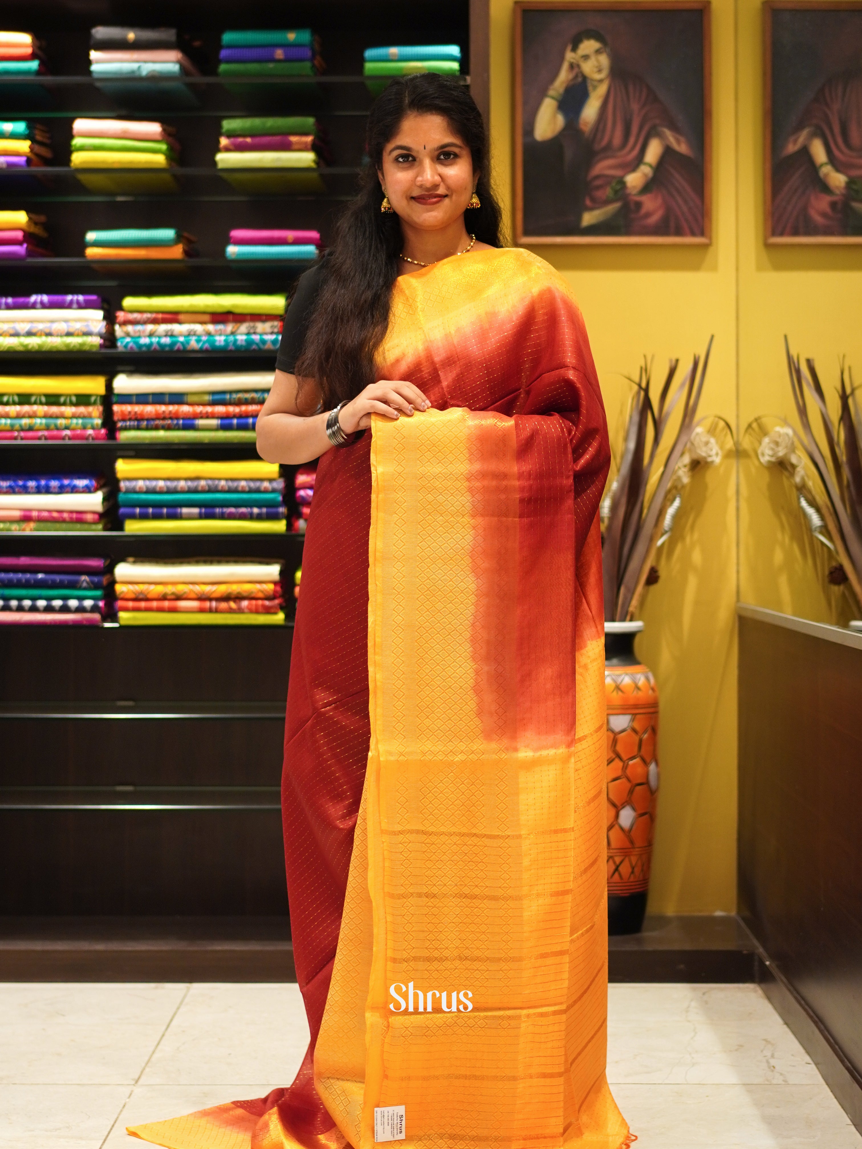 CDS29040 - Semi Tussar Saree - Shop on ShrusEternity.com