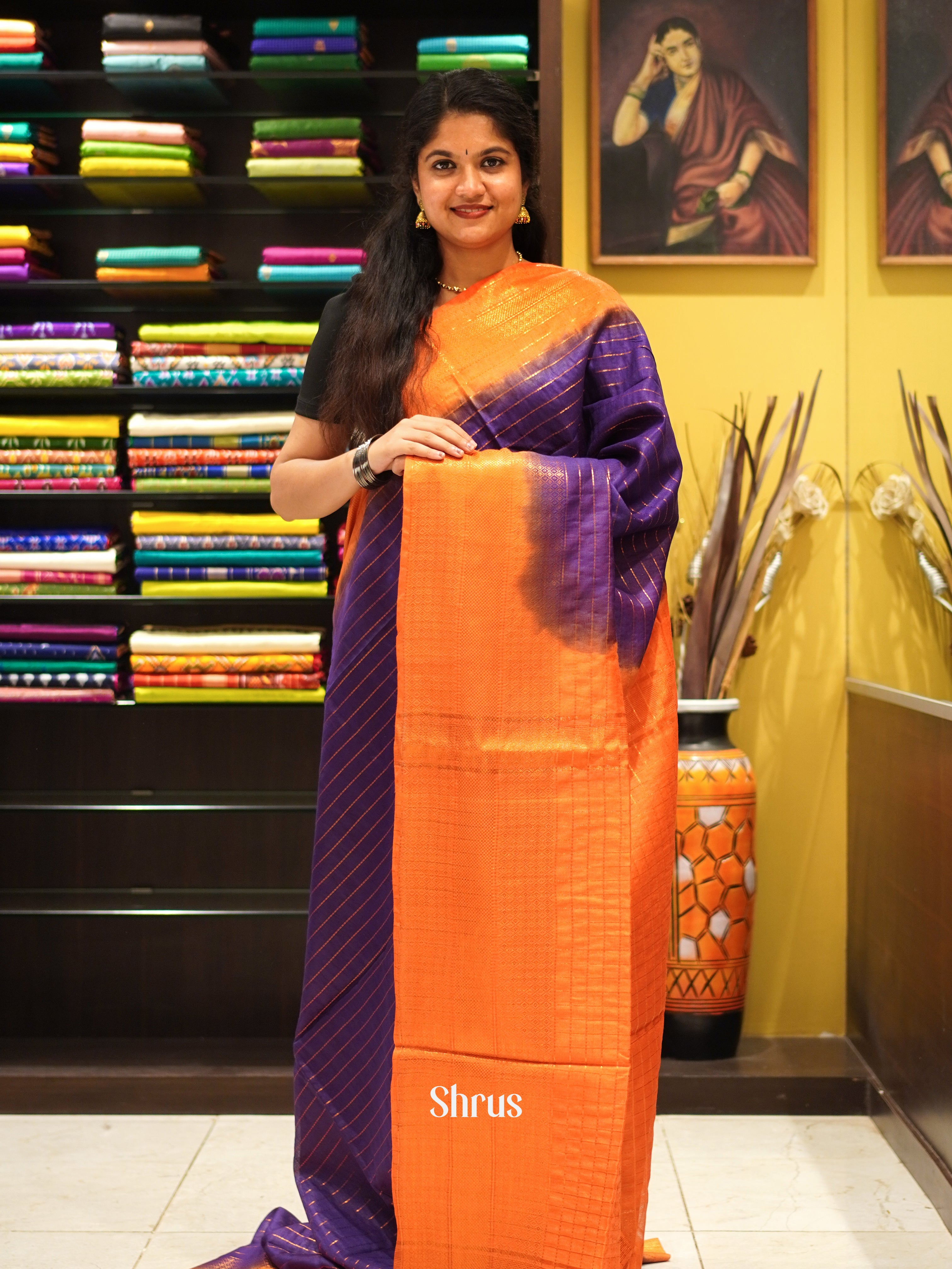 CDS29044 - Semi Tussar Saree - Shop on ShrusEternity.com