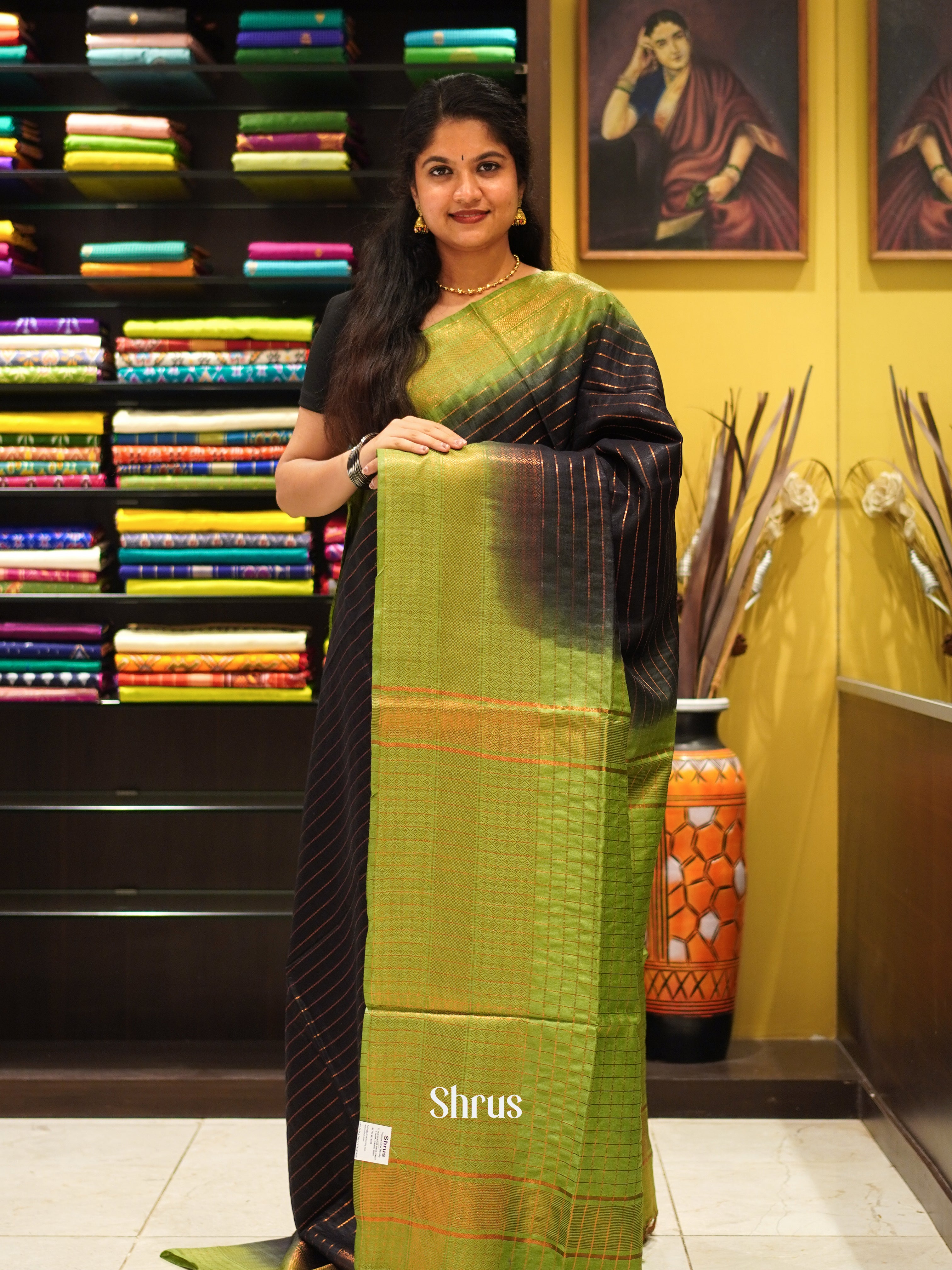 CDS29050 - Semi Tussar Saree - Shop on ShrusEternity.com