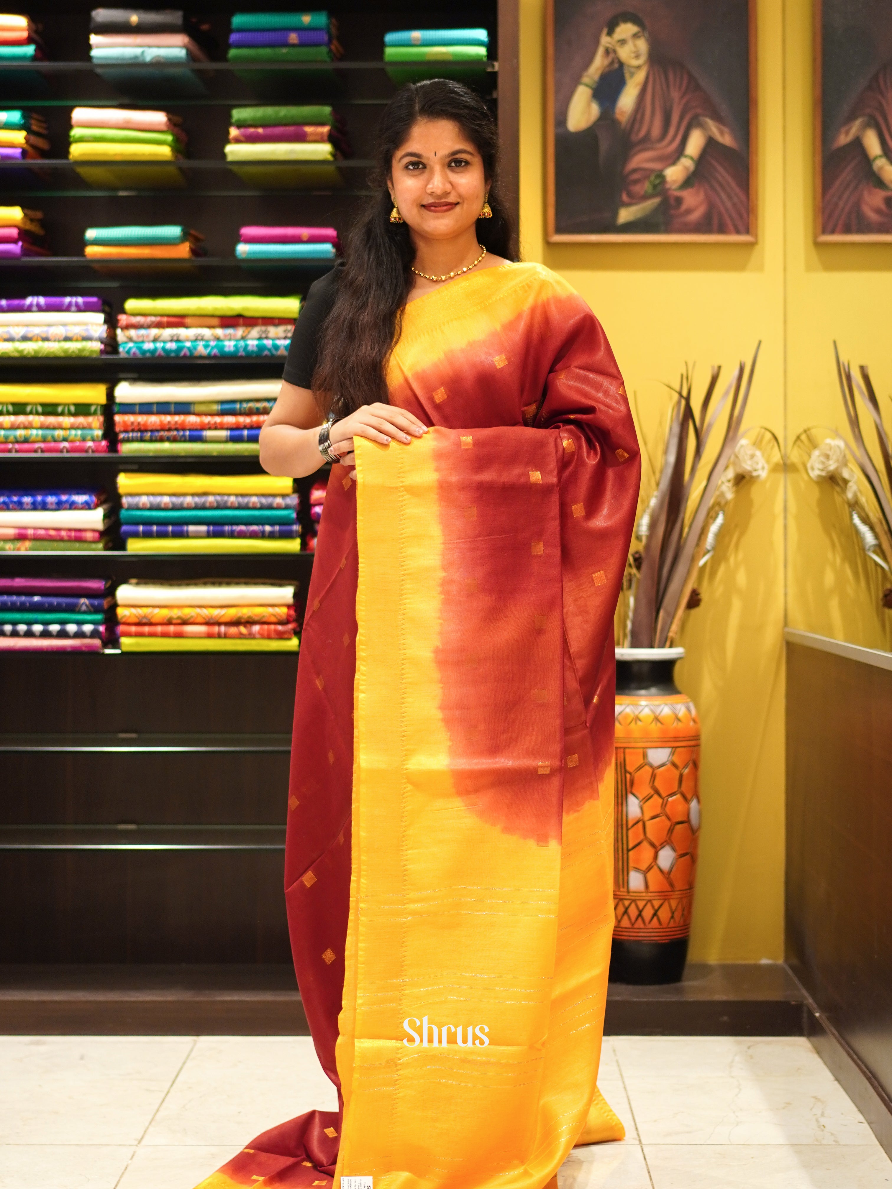 CDS29051 - Semi Tussar Saree - Shop on ShrusEternity.com