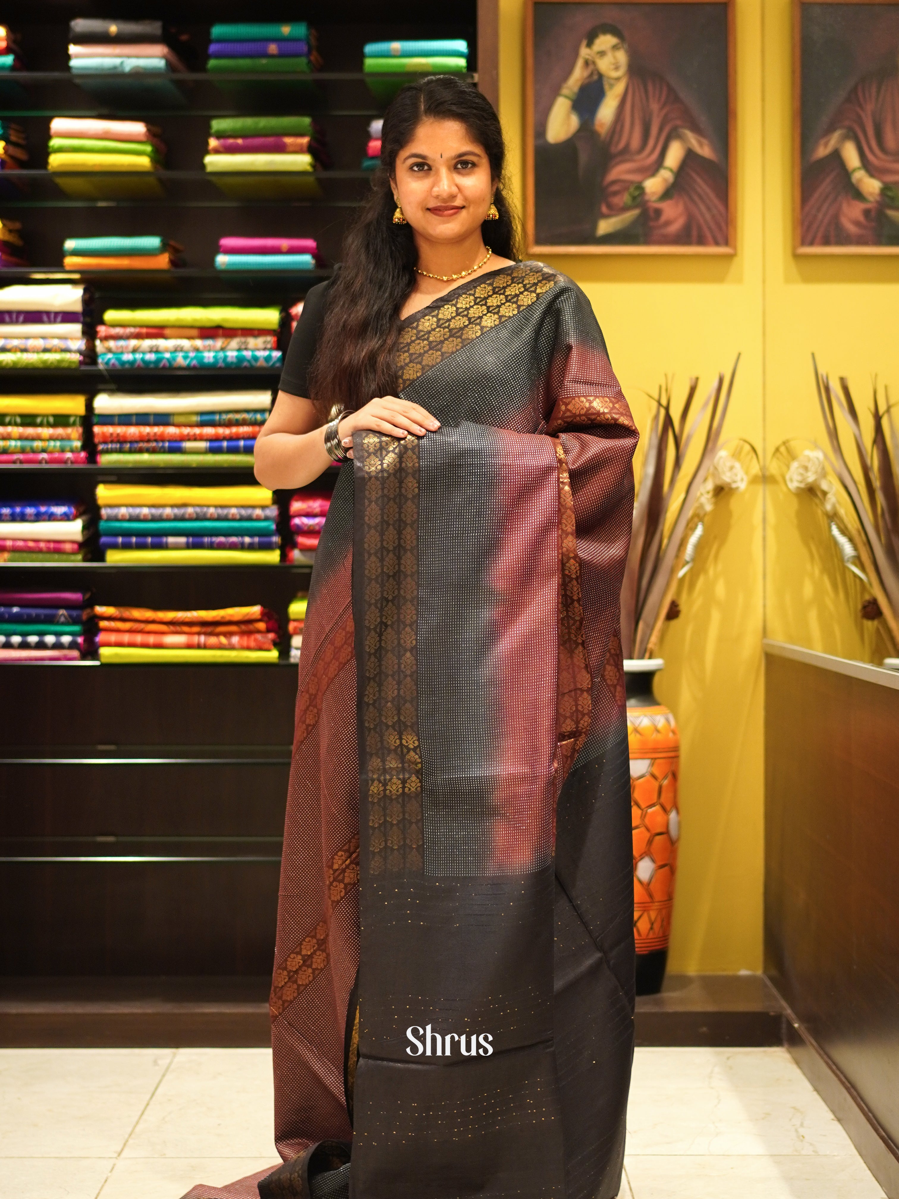 CDS29058 - Semi Tussar Saree - Shop on ShrusEternity.com