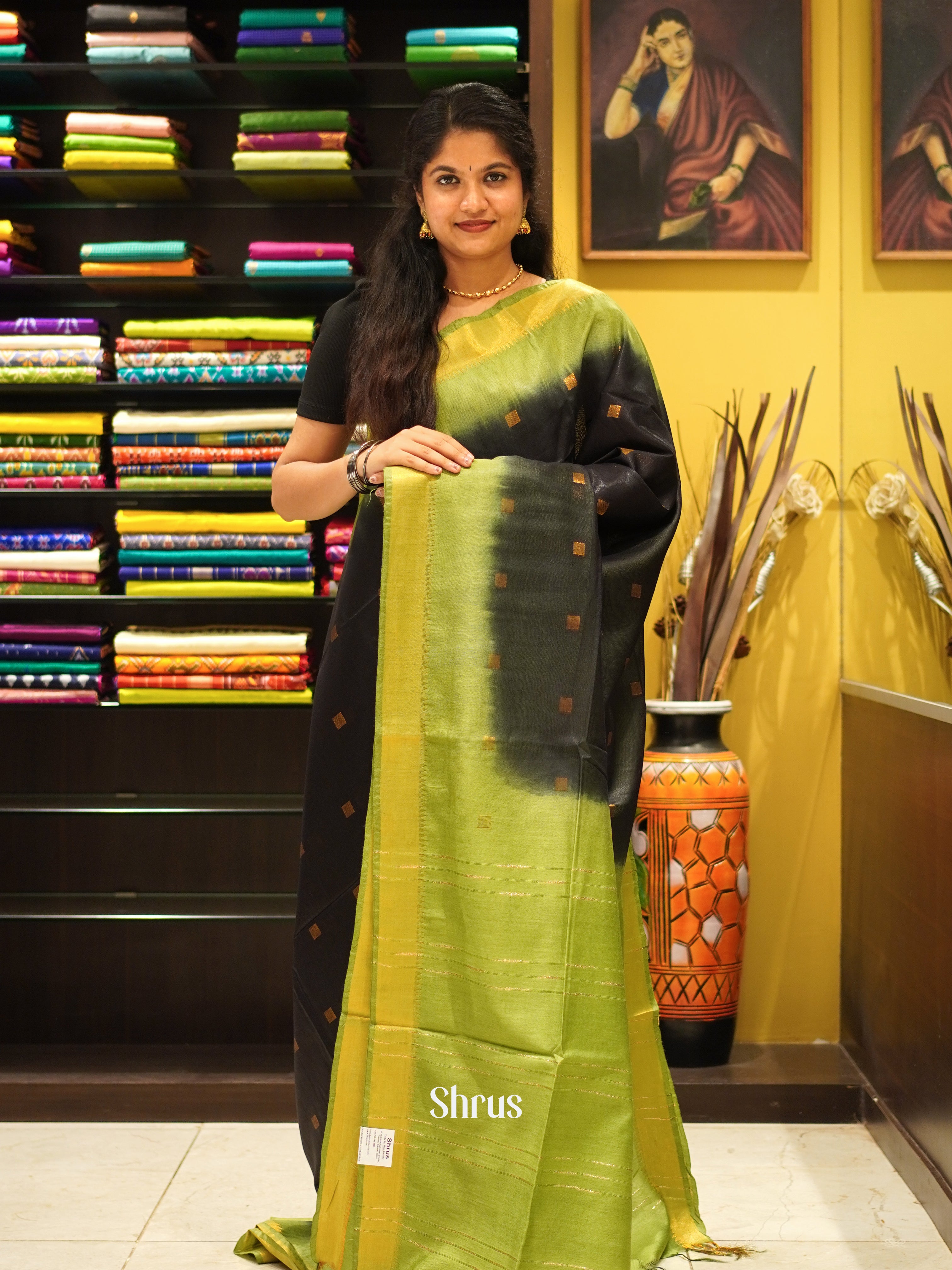 CDS29059 - Semi Tussar Saree - Shop on ShrusEternity.com