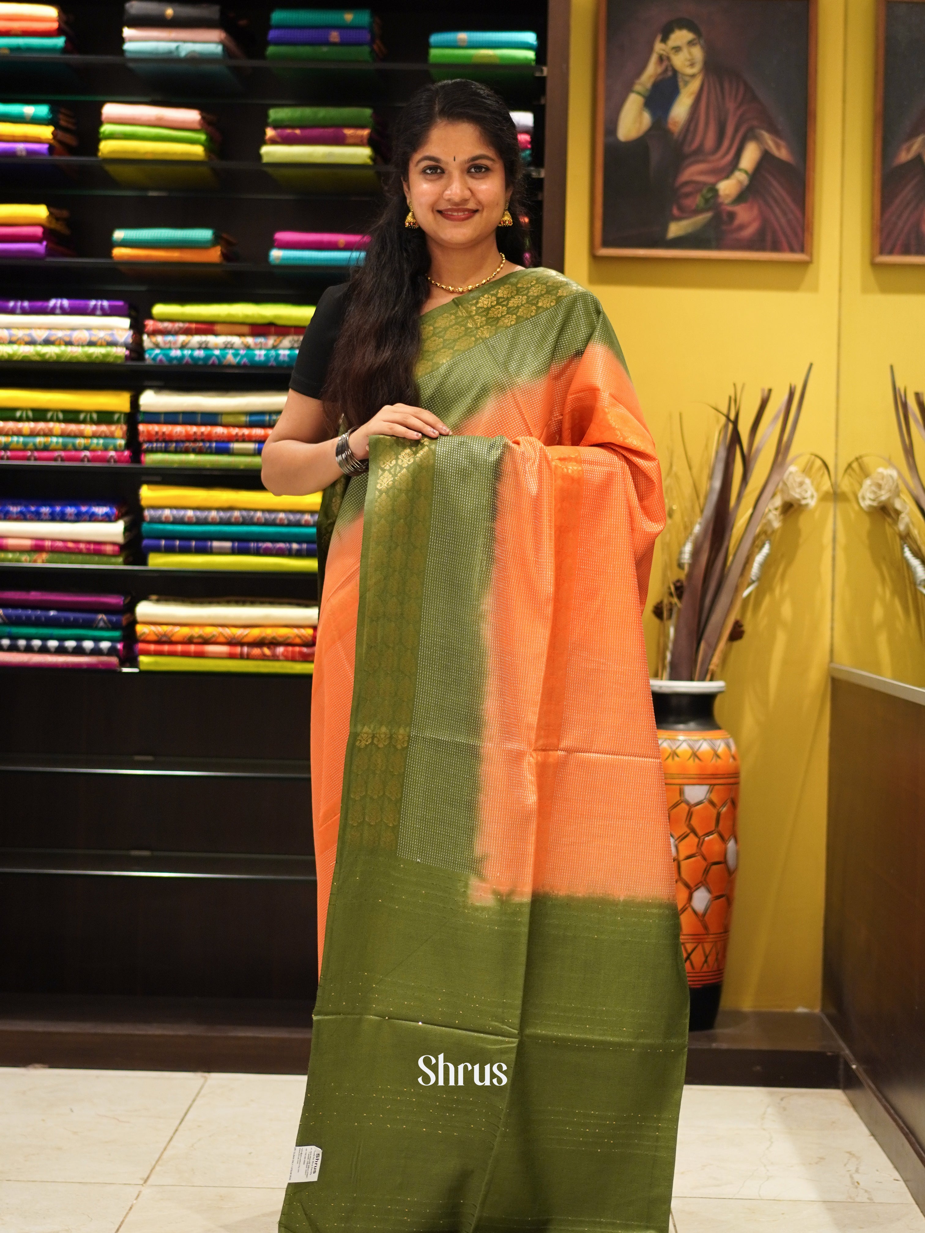 CDS29060 - Semi Tussar Saree - Shop on ShrusEternity.com