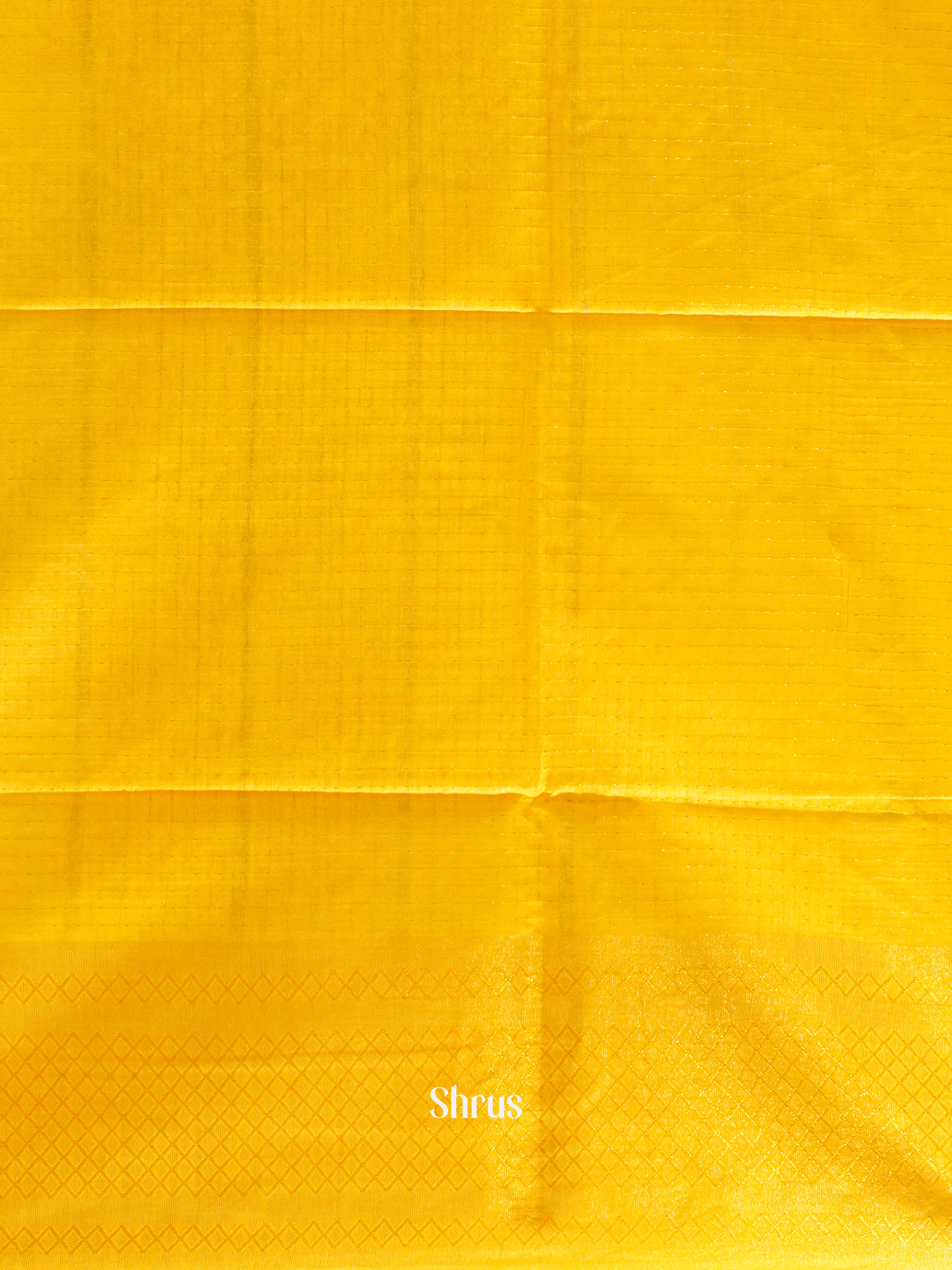 Cream & Yellow - Shibori Saree - Shop on ShrusEternity.com
