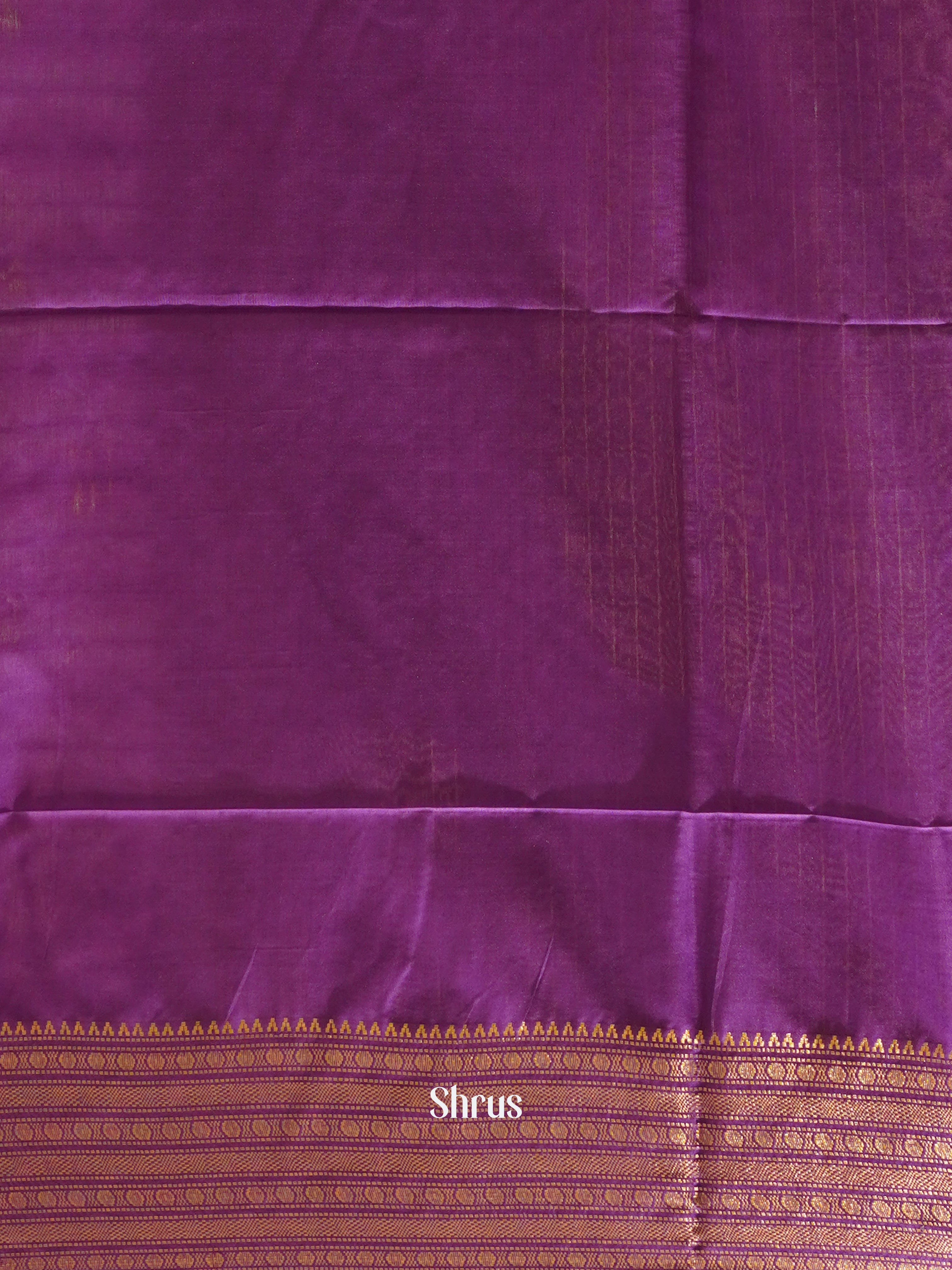 Cream & Purple - Shibori Saree - Shop on ShrusEternity.com