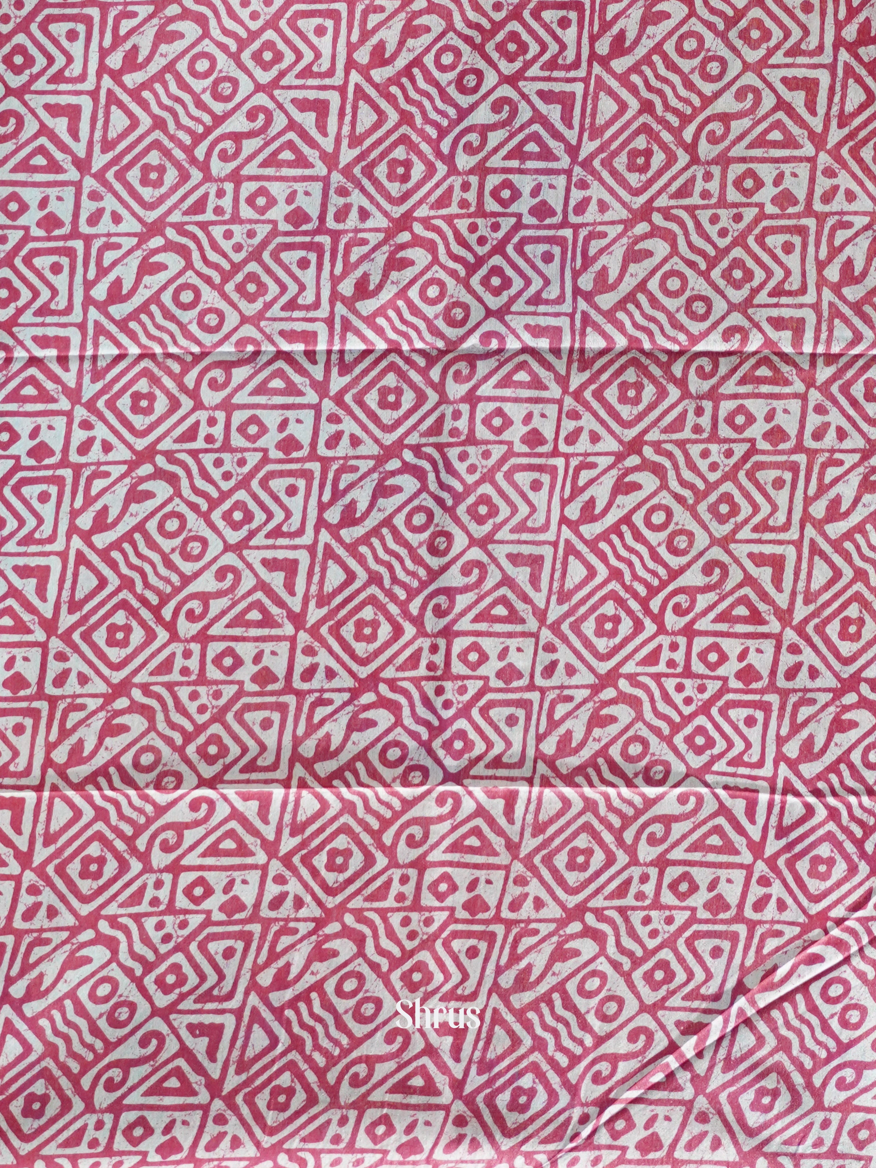 Blue & Pink- Bhatik Saree - Shop on ShrusEternity.com