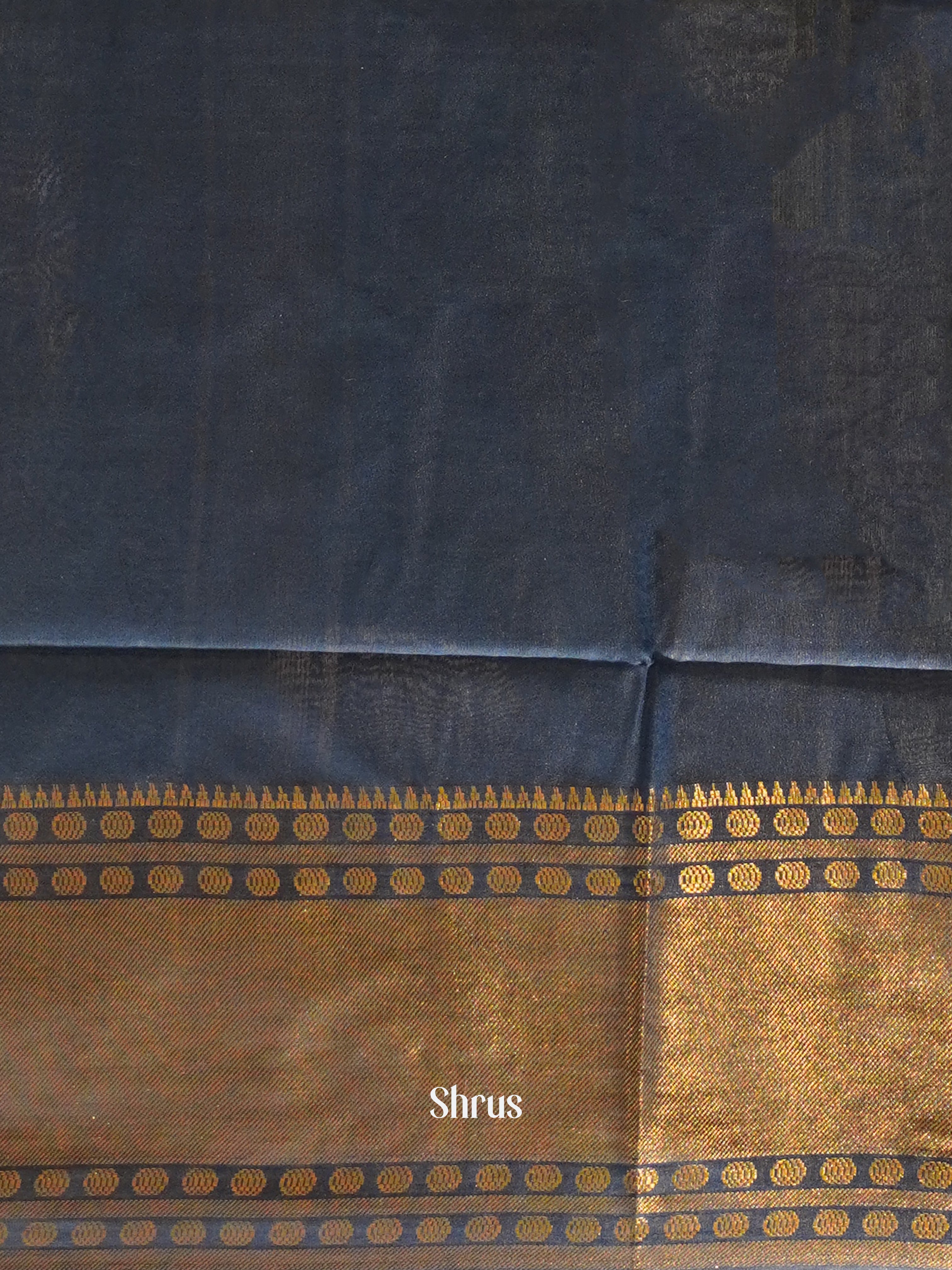 Cream & Blue - Shibori Saree - Shop on ShrusEternity.com