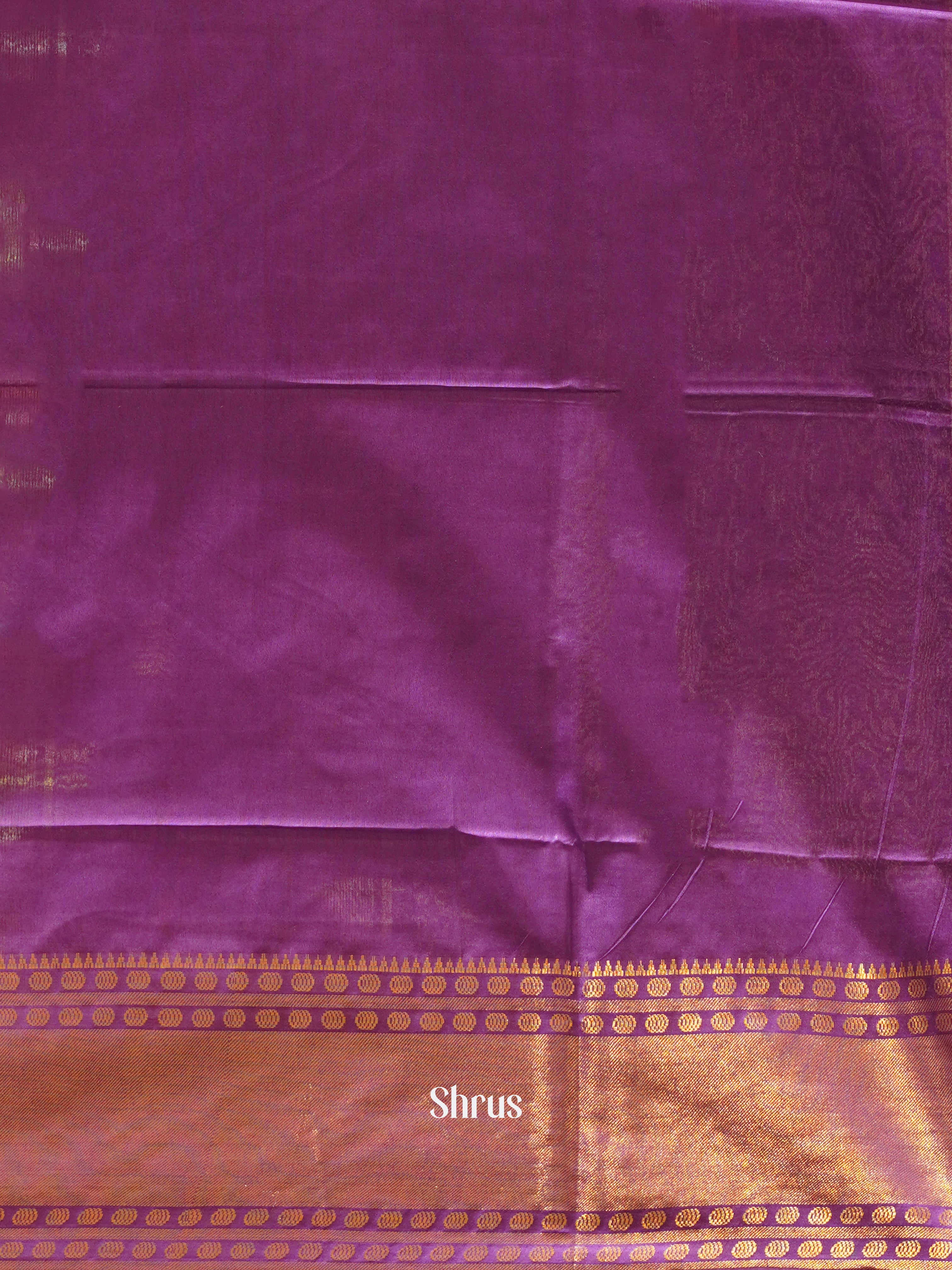 Cream & Purple - Shibori Saree - Shop on ShrusEternity.com