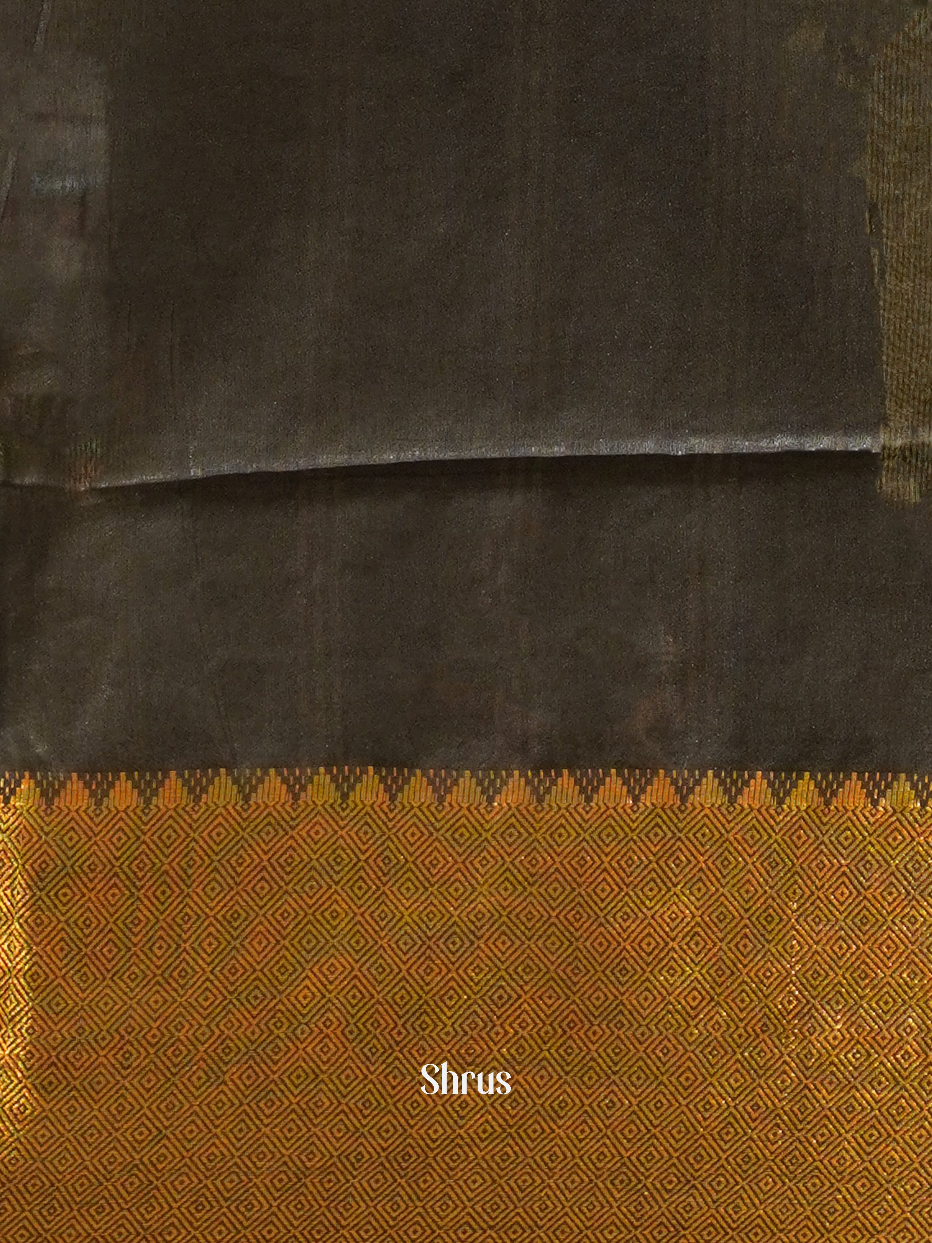 Cream & Black - Shibori Saree - Shop on ShrusEternity.com