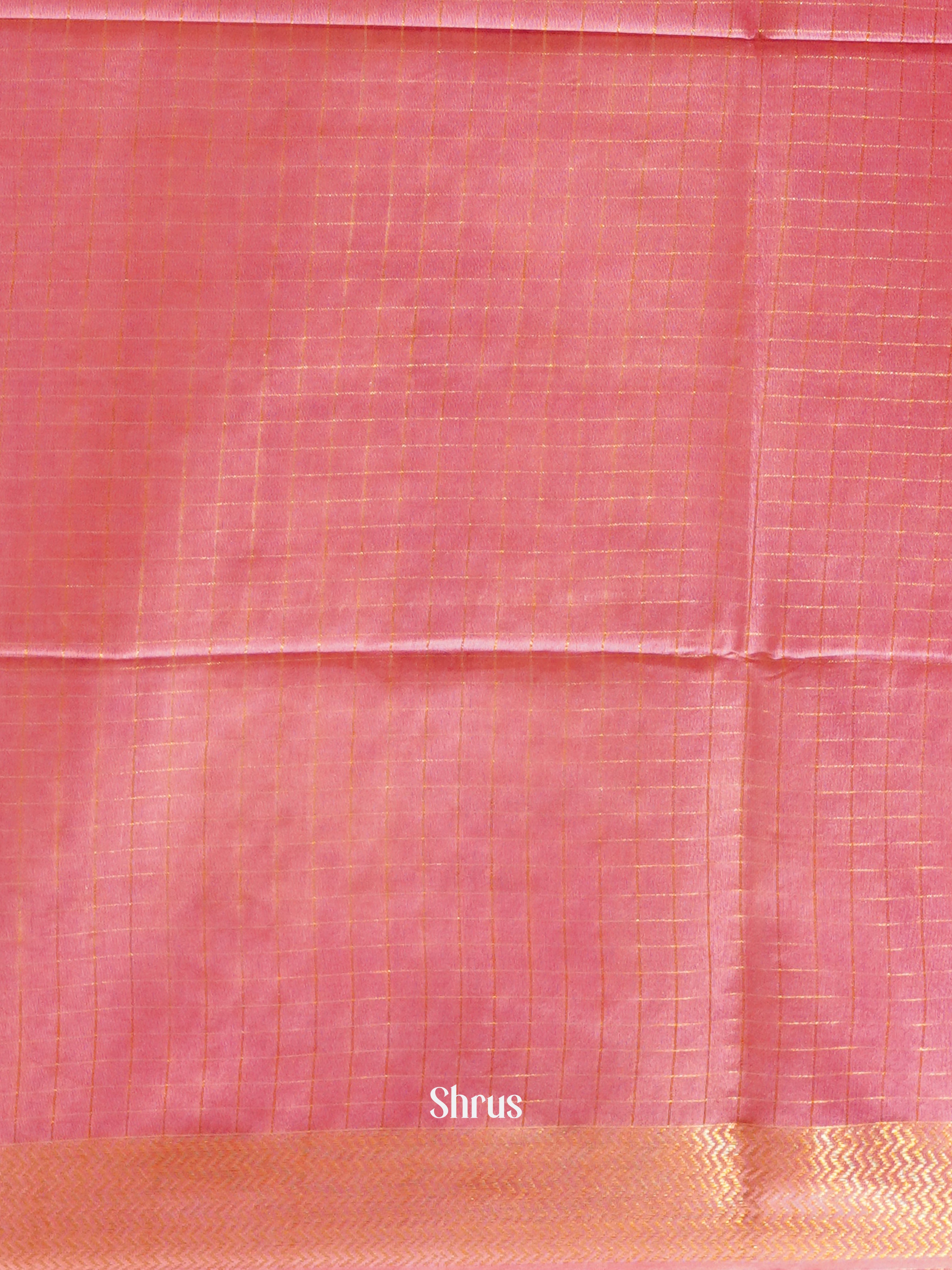 Cream & Pink - Shibori Saree - Shop on ShrusEternity.com