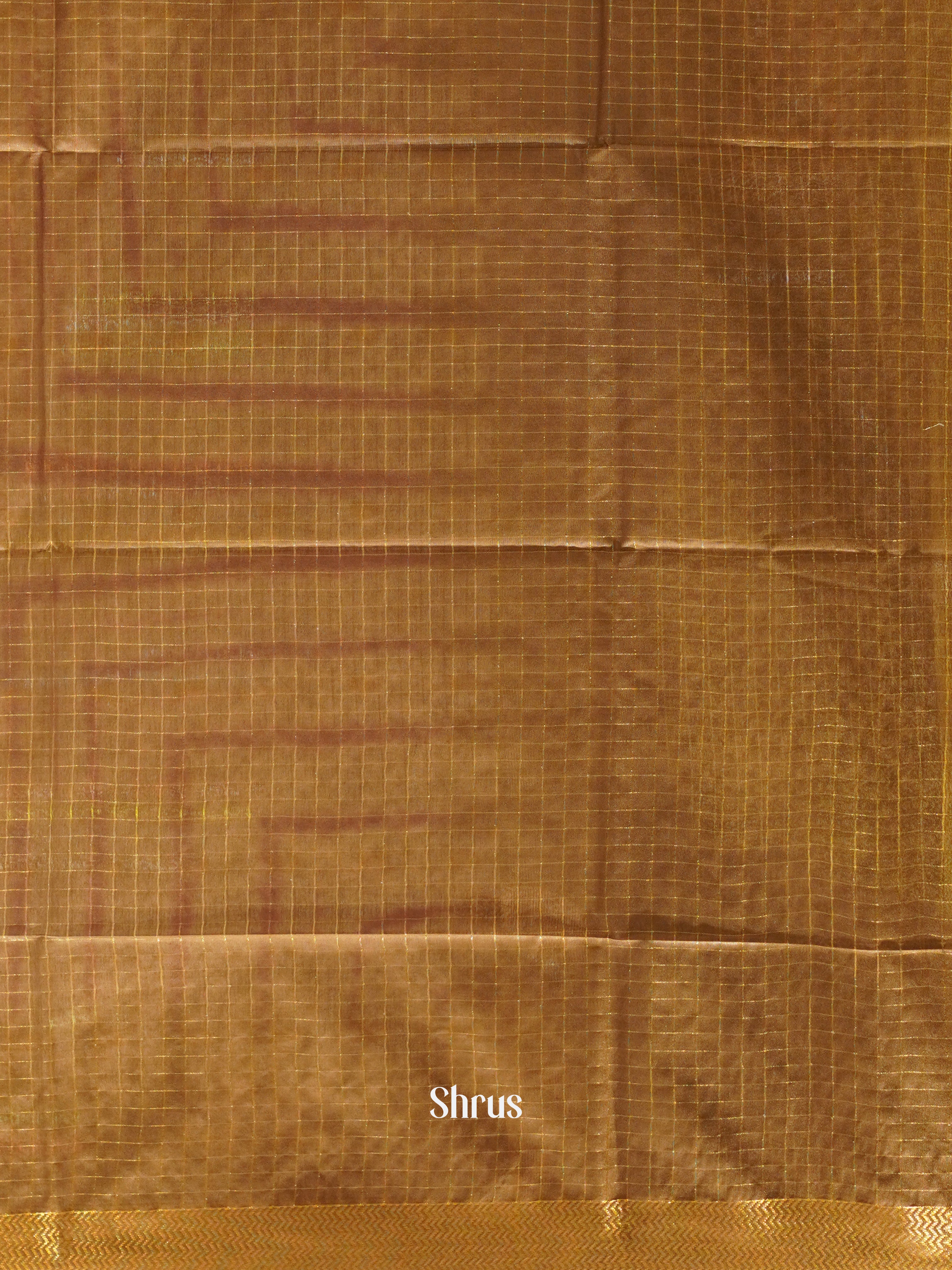 Cream & Brown - Shibori Saree - Shop on ShrusEternity.com