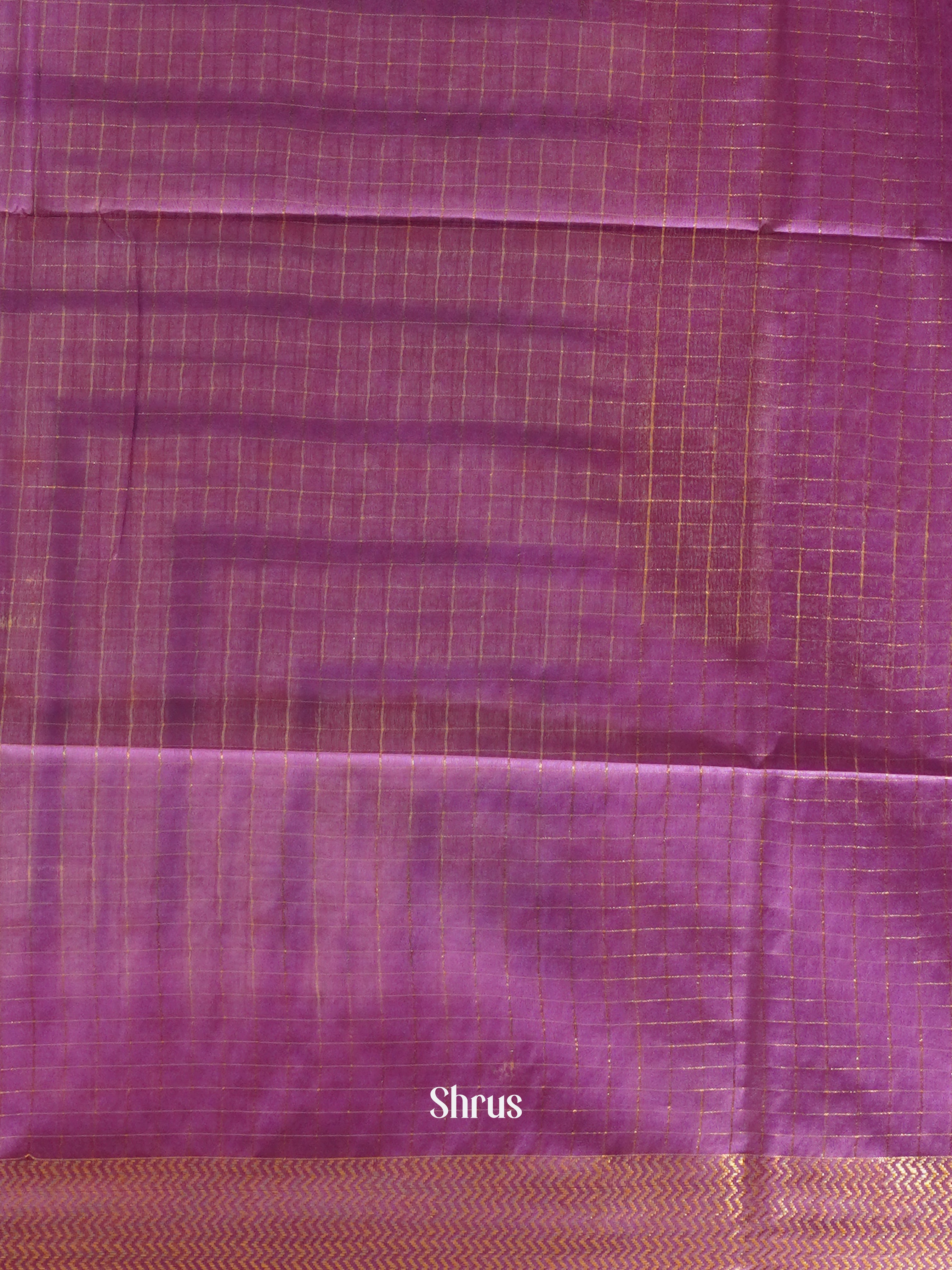 Cream & Purple - Shibori Saree - Shop on ShrusEternity.com
