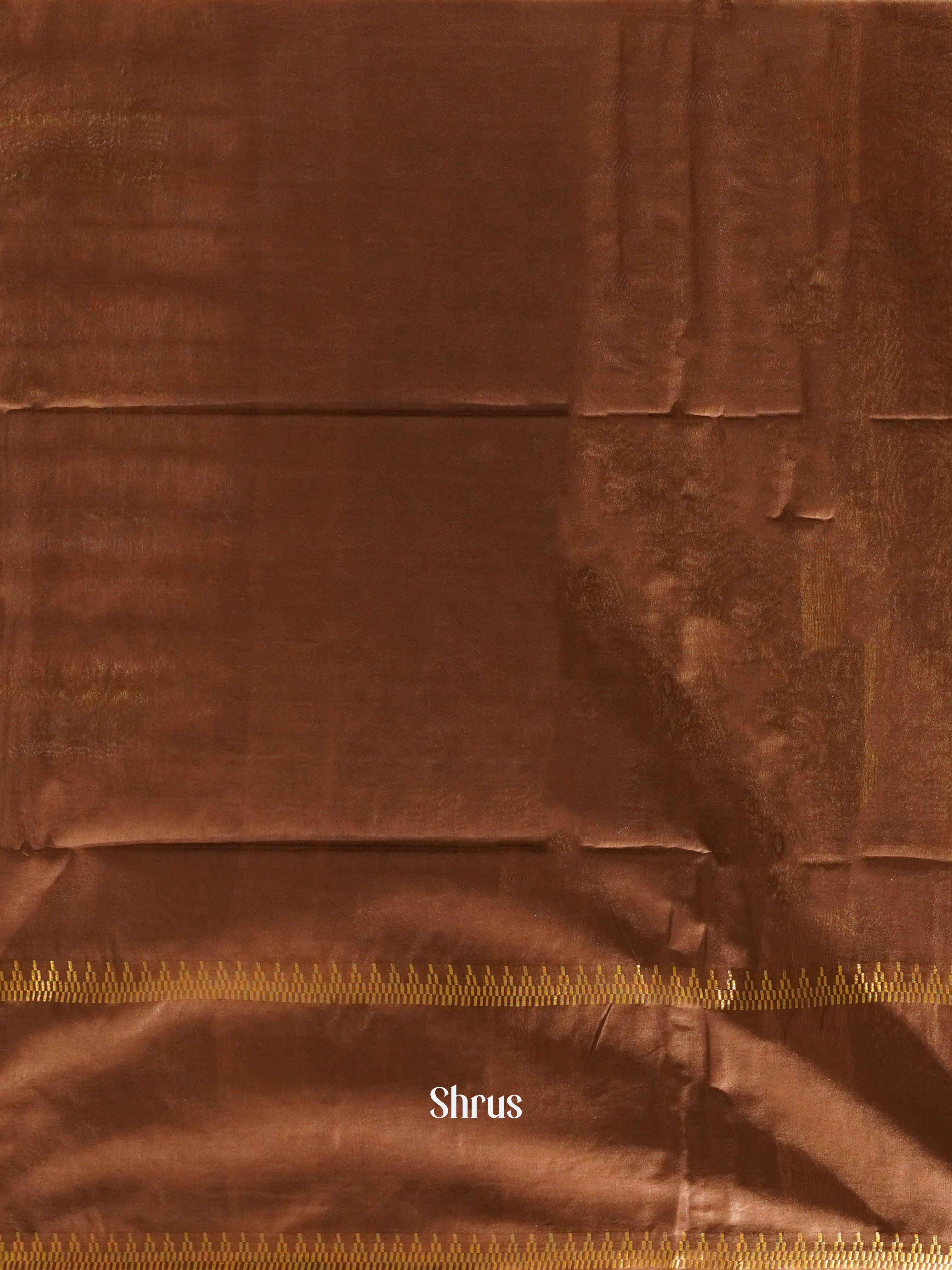 Cream & Brown - Shibori Saree - Shop on ShrusEternity.com