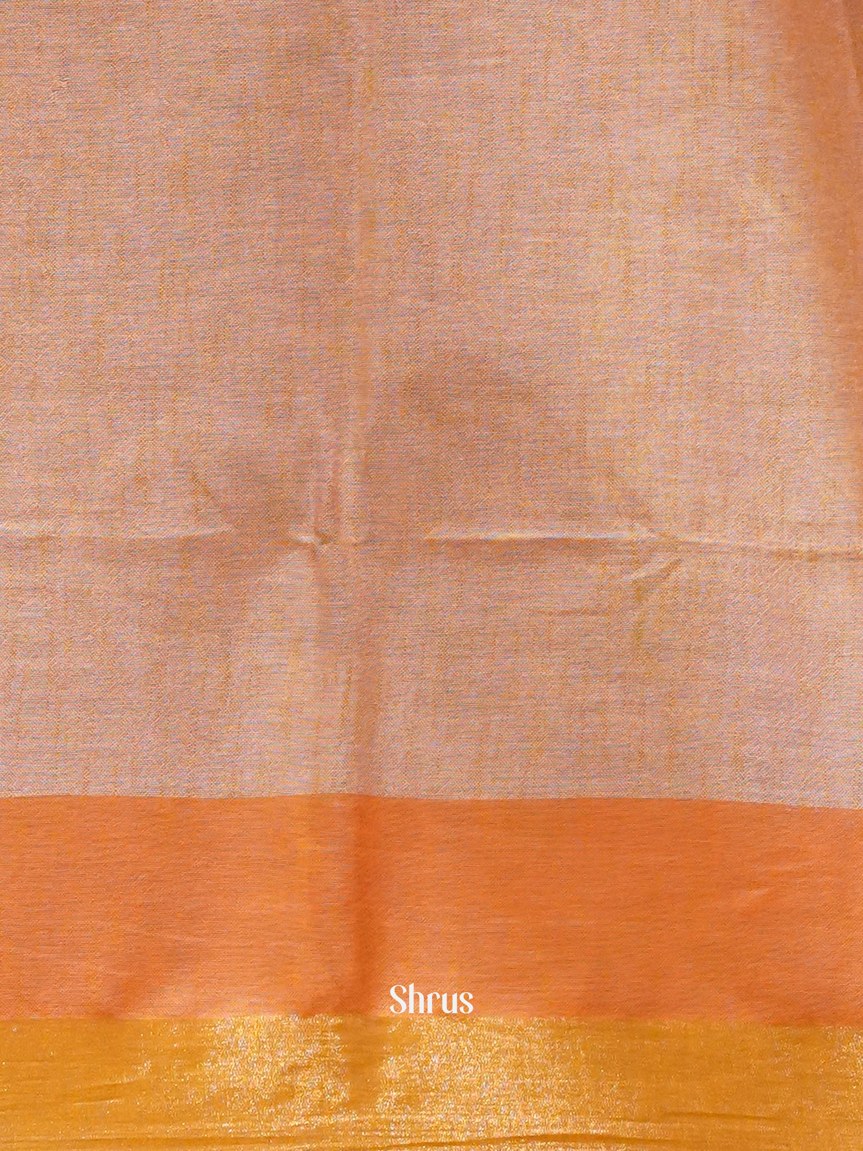Purple & Peach - Art Linen Saree - Shop on ShrusEternity.com
