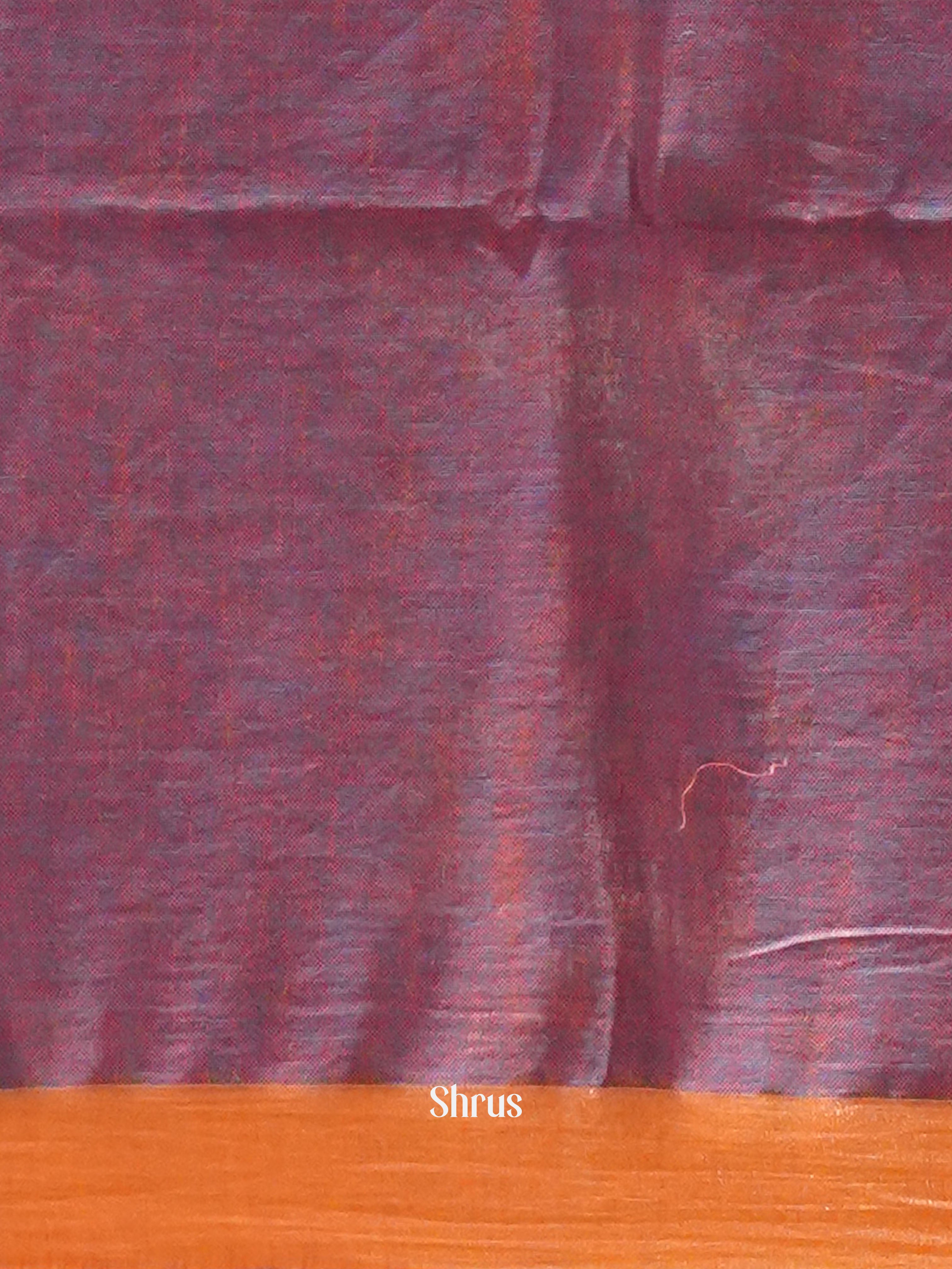 Blue & Purple - Art Linen Saree - Shop on ShrusEternity.com