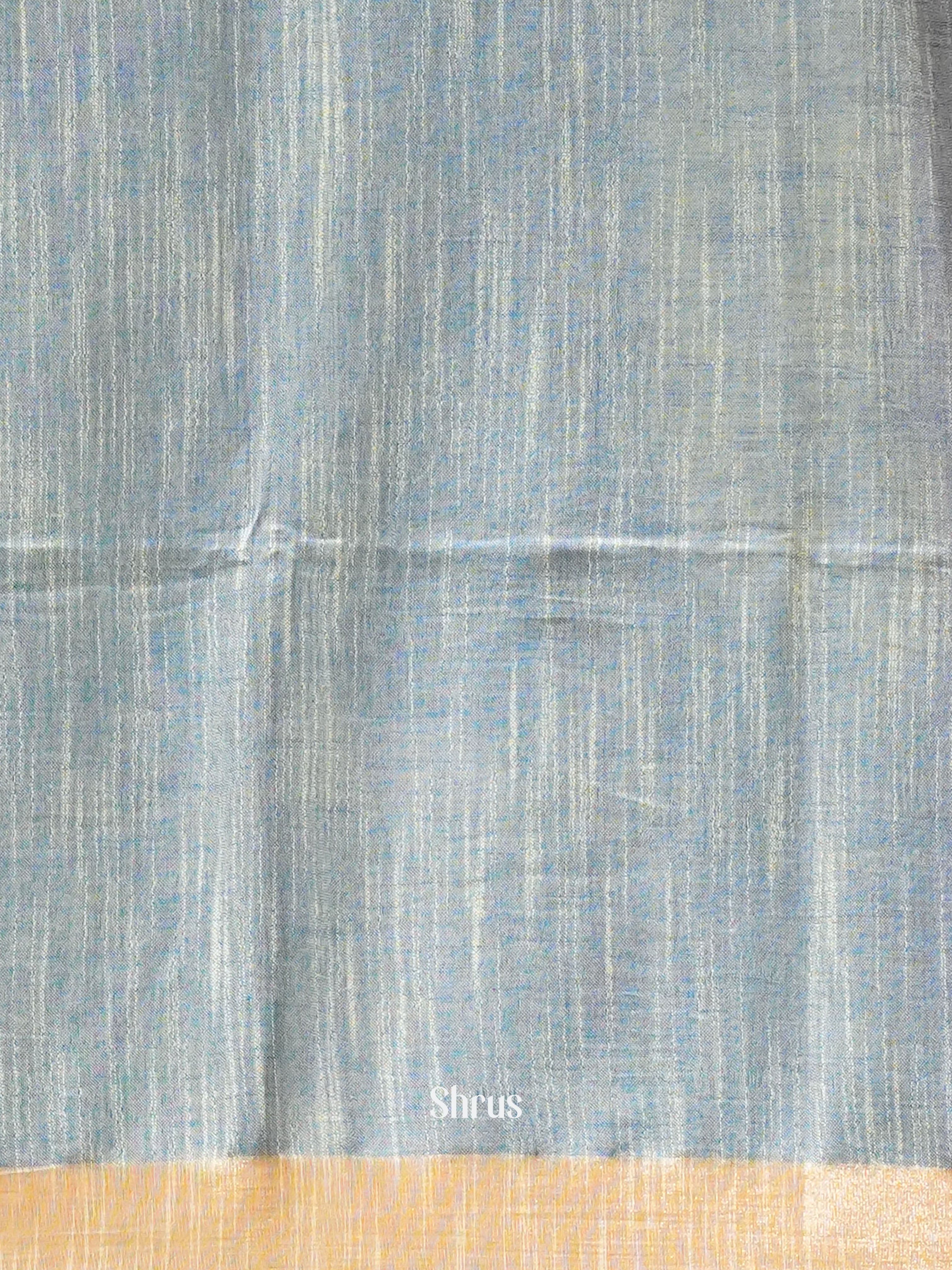 Lavender & Grey - Art Linen Saree - Shop on ShrusEternity.com
