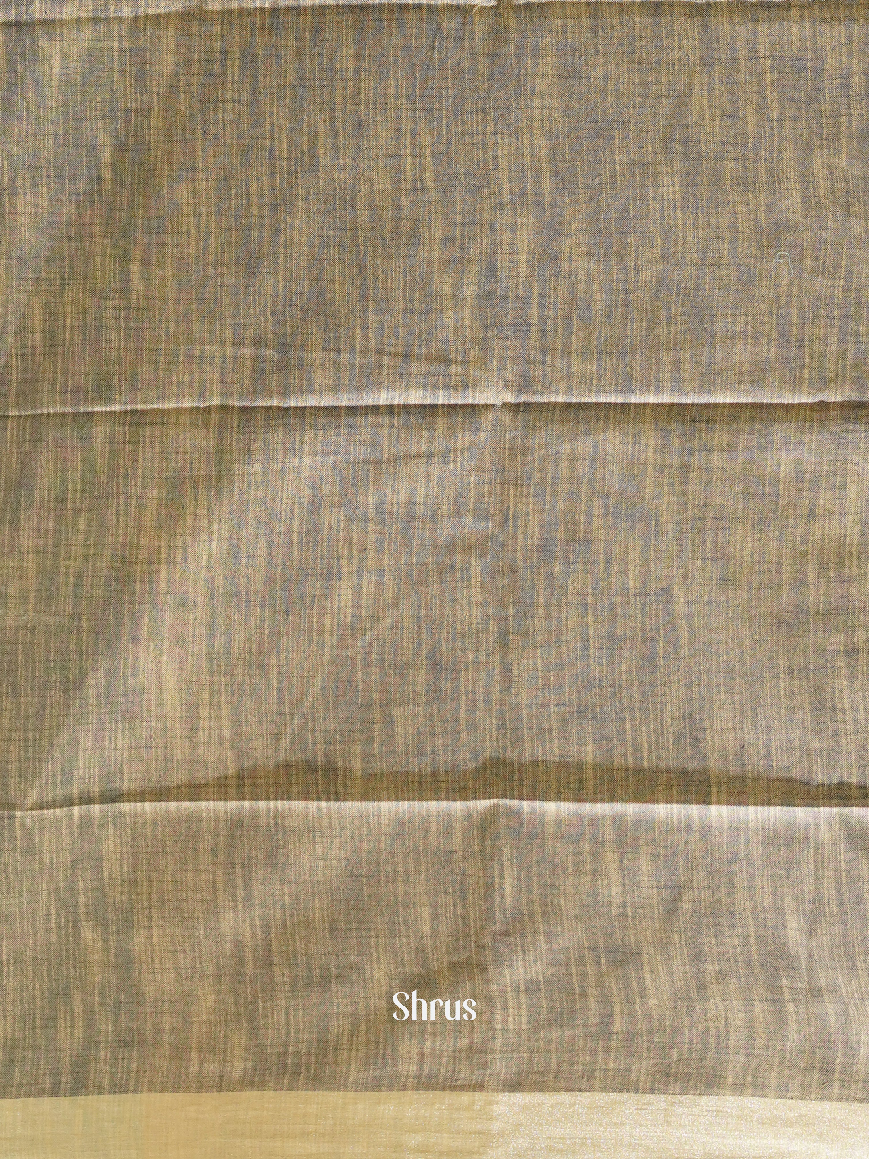 Blue & Grey - Art Linen Saree - Shop on ShrusEternity.com