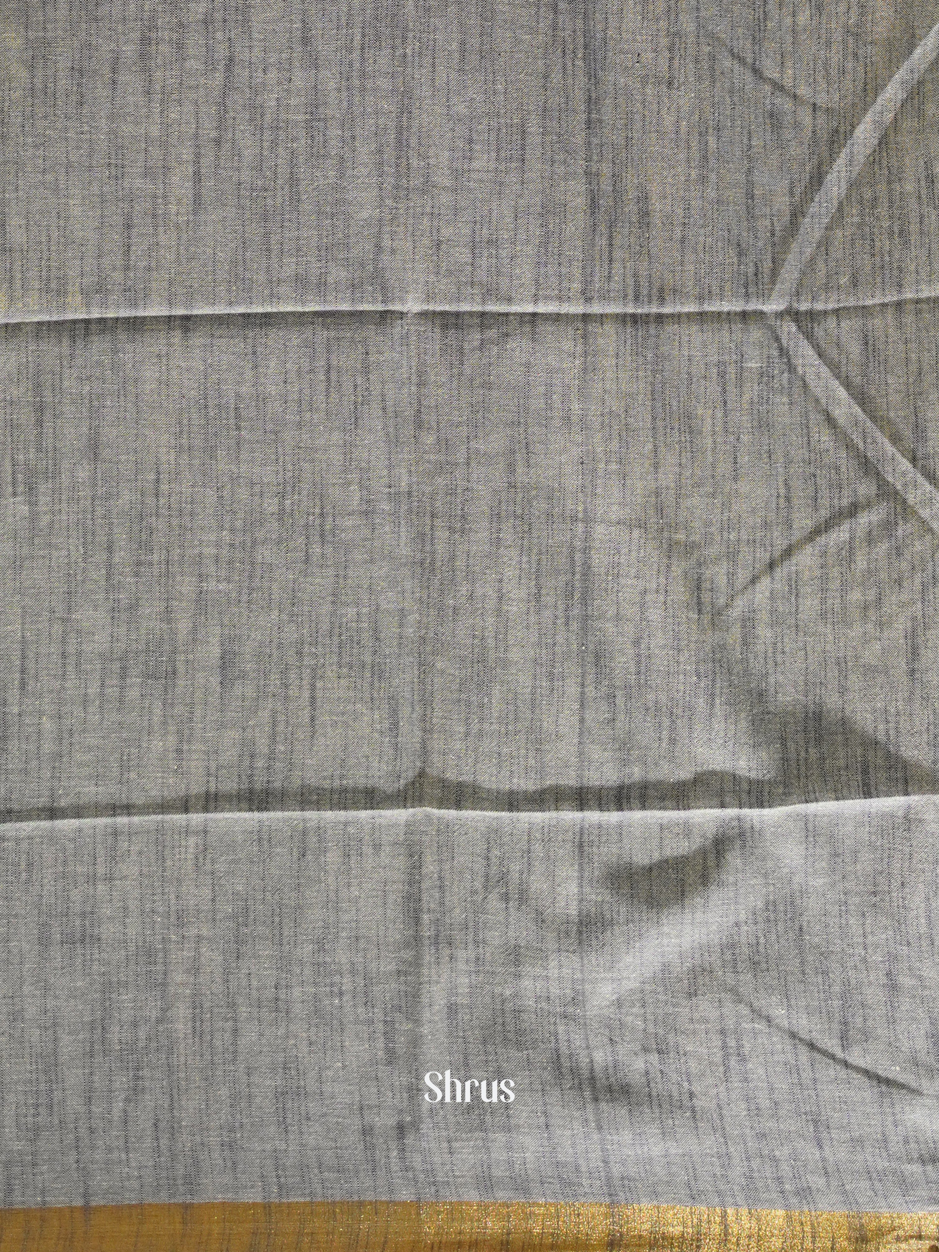 Blue & Grey - Art Linen Saree - Shop on ShrusEternity.com