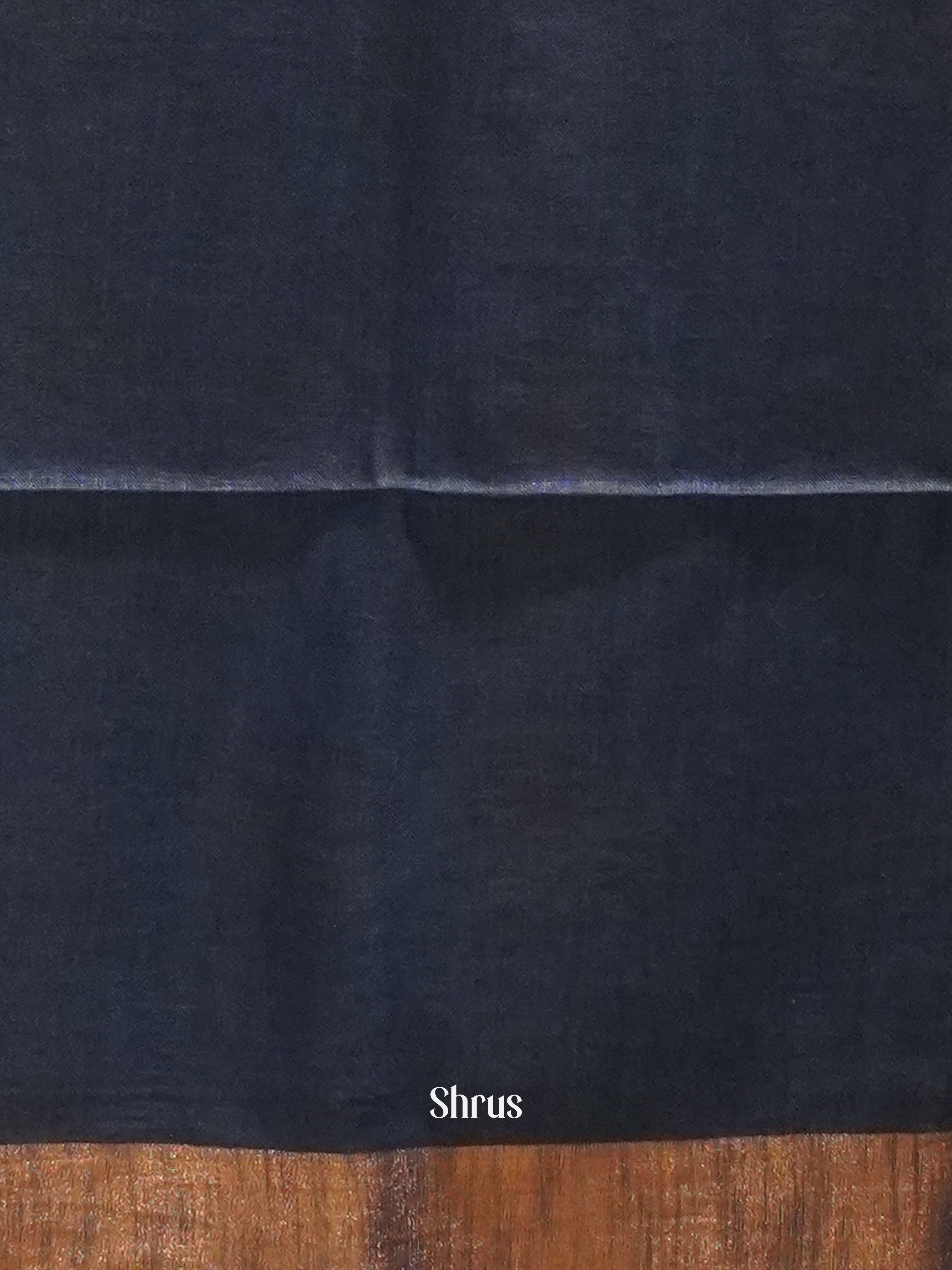 Grey & Blue - Art Linen Saree - Shop on ShrusEternity.com