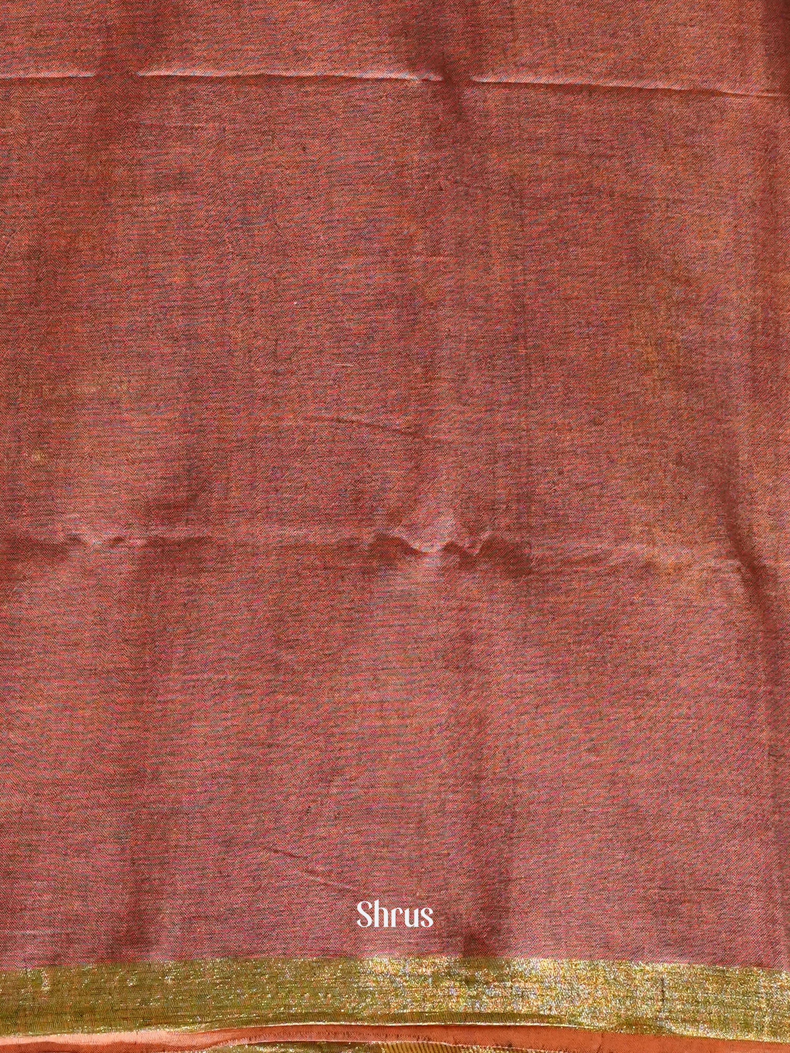 Purple & Brown - Art Linen Saree - Shop on ShrusEternity.com