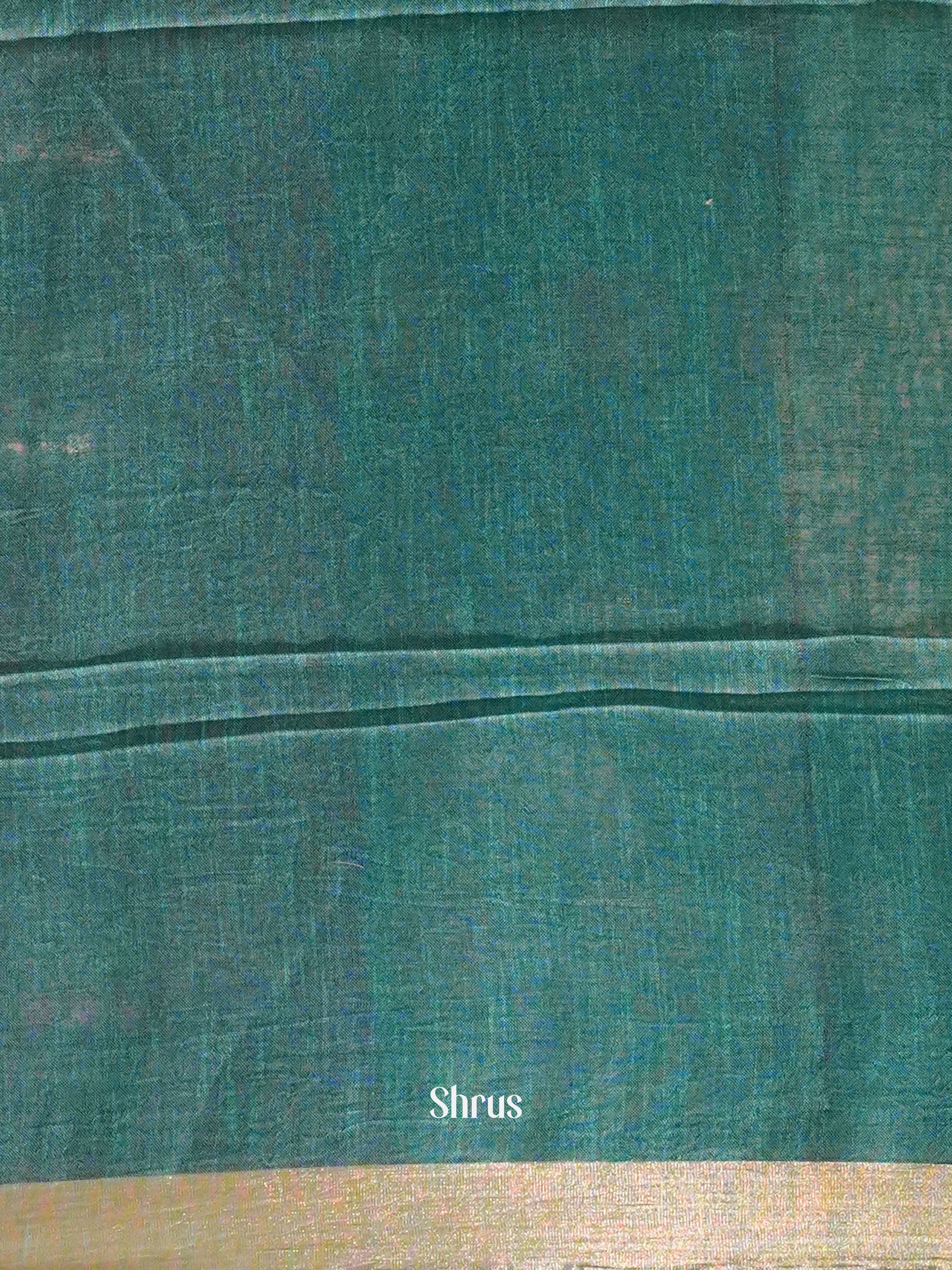 brown & Green - Art Linen Saree - Shop on ShrusEternity.com