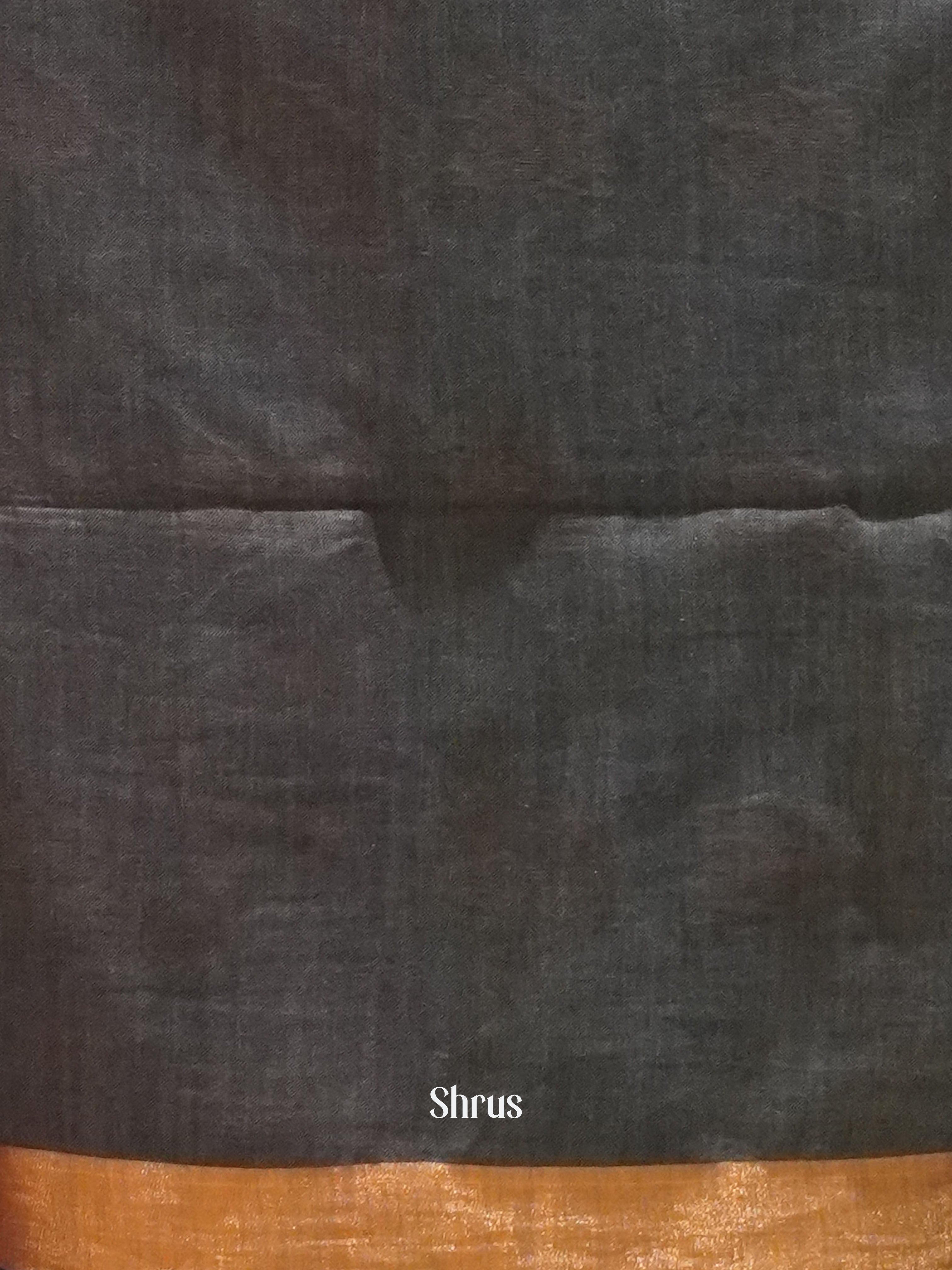 Brown & Grey - Art Linen Saree - Shop on ShrusEternity.com