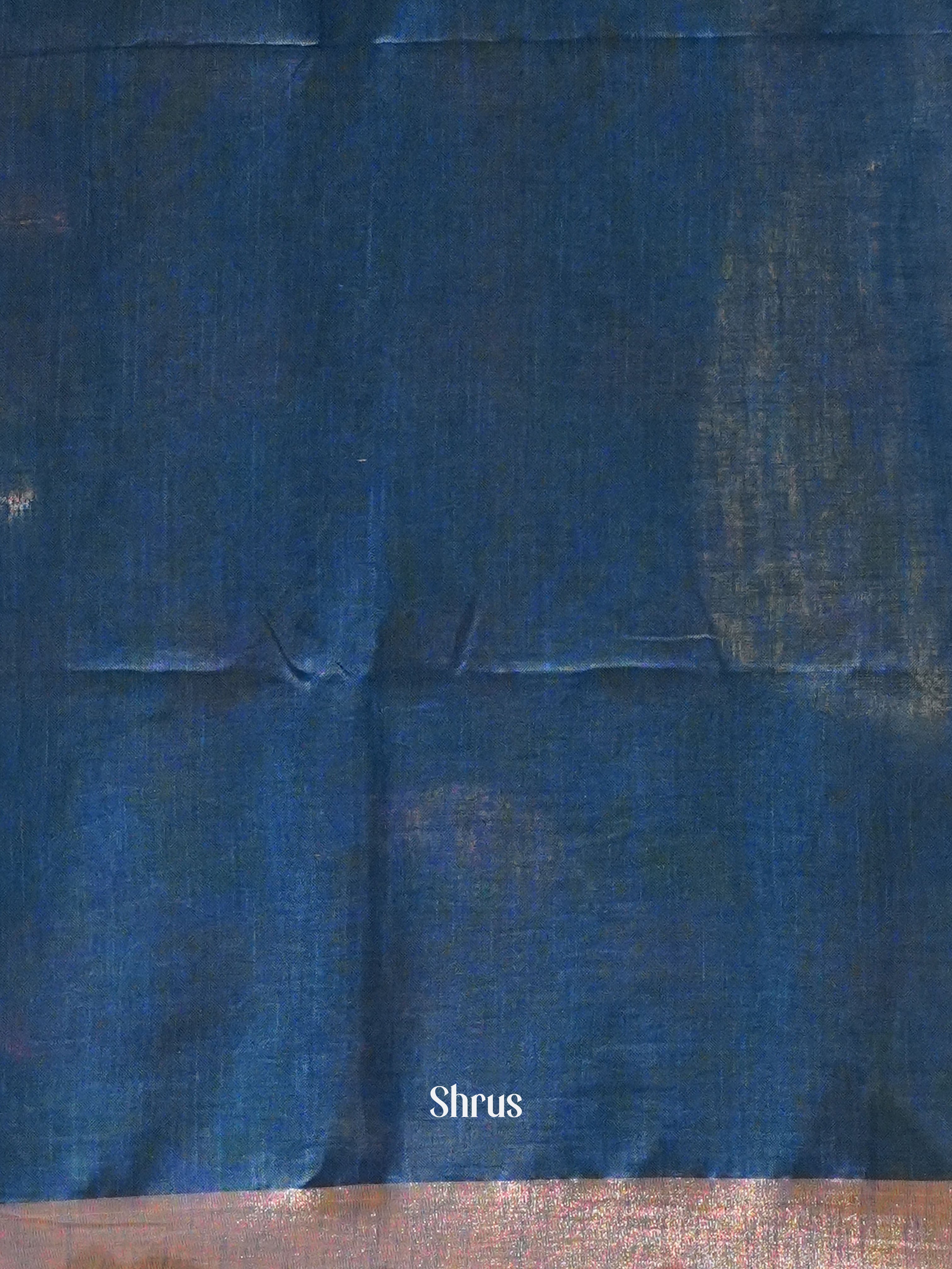 Grey & Blue - Art Linen Saree - Shop on ShrusEternity.com