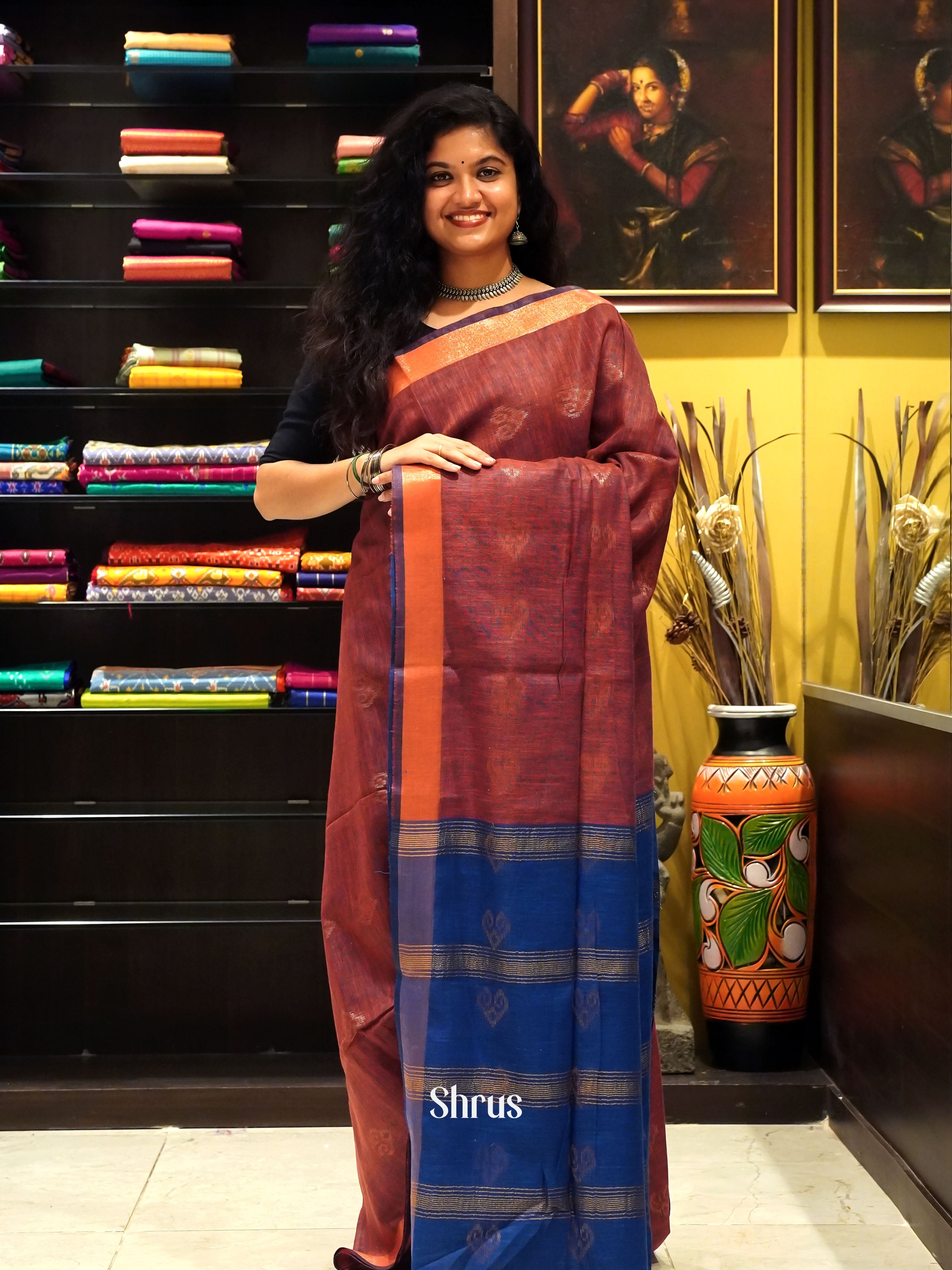 Brown & Blue- Art Linen - Shop on ShrusEternity.com