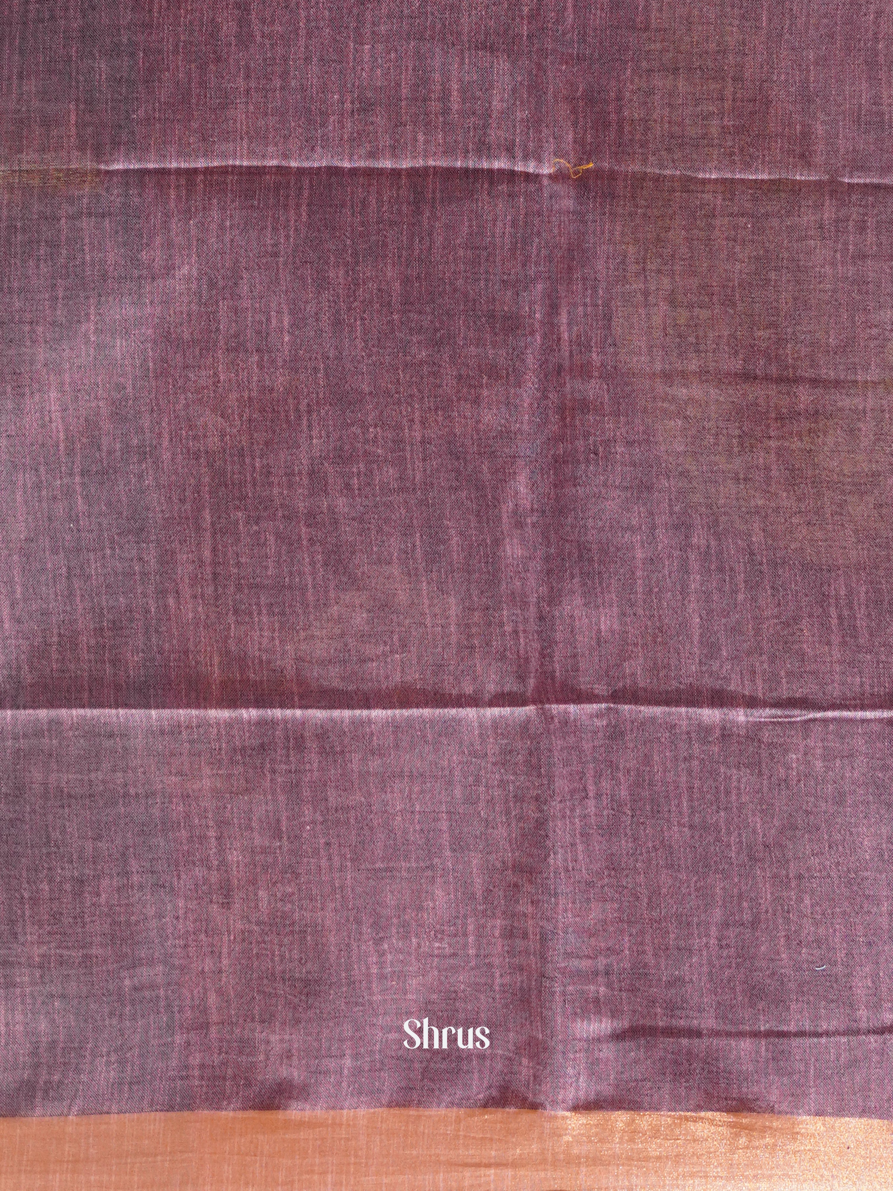 Blue & Purple - Art Linen Saree - Shop on ShrusEternity.com