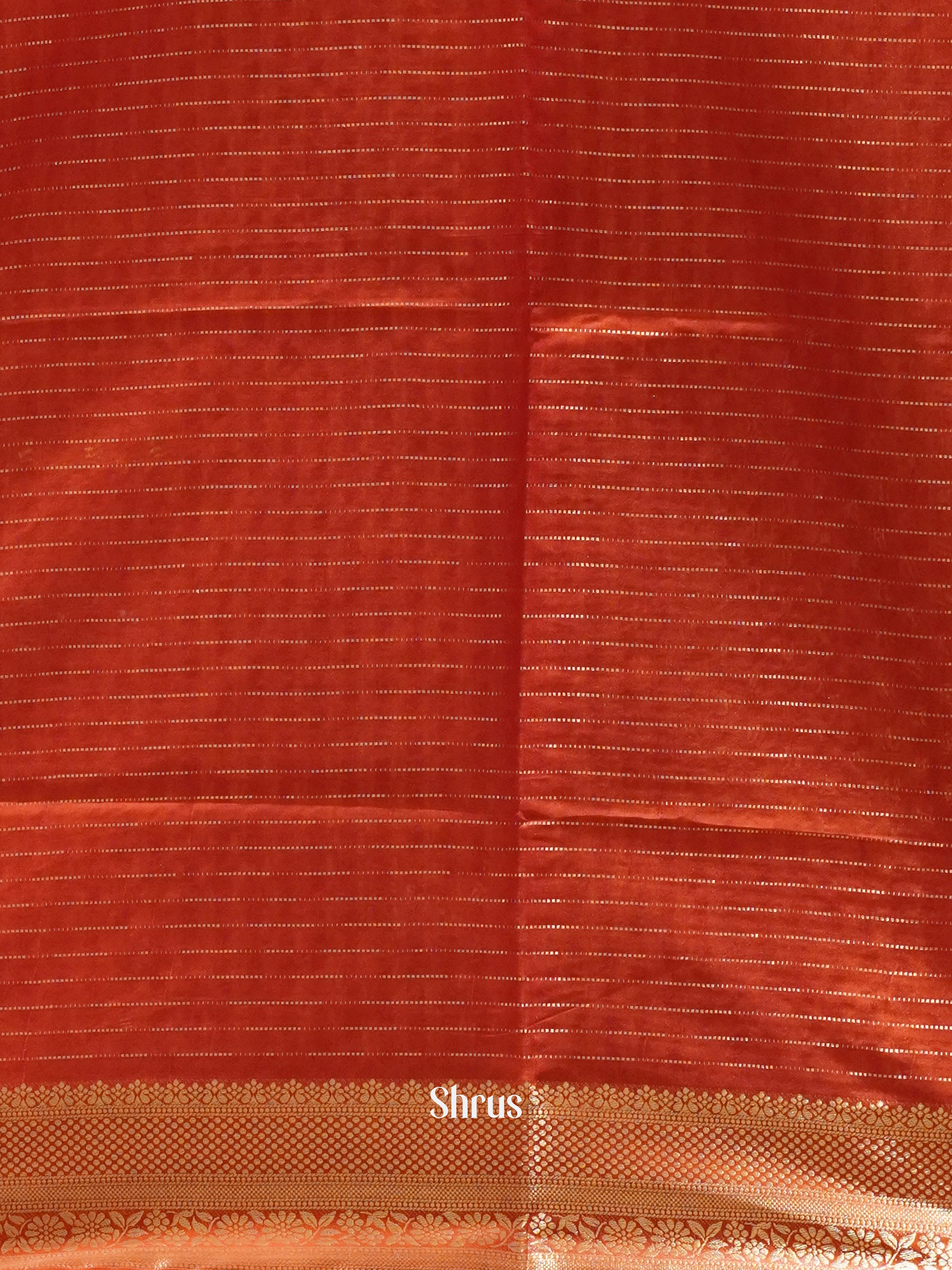 Red(Single Tone) -Semi silk cotton Saree - Shop on ShrusEternity.com
