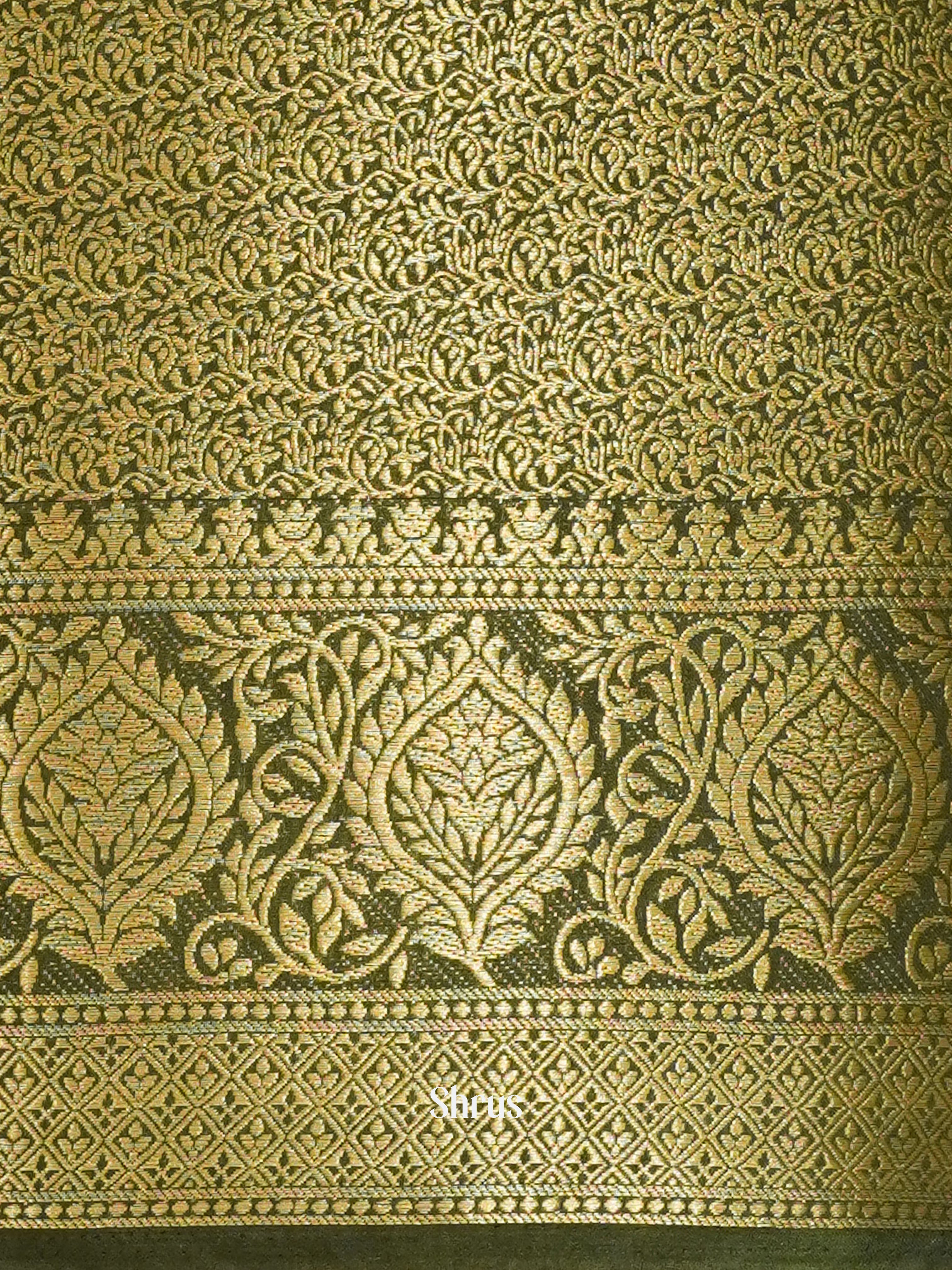 Green(Single Tone) - Semi Silk cotton - Shop on ShrusEternity.com
