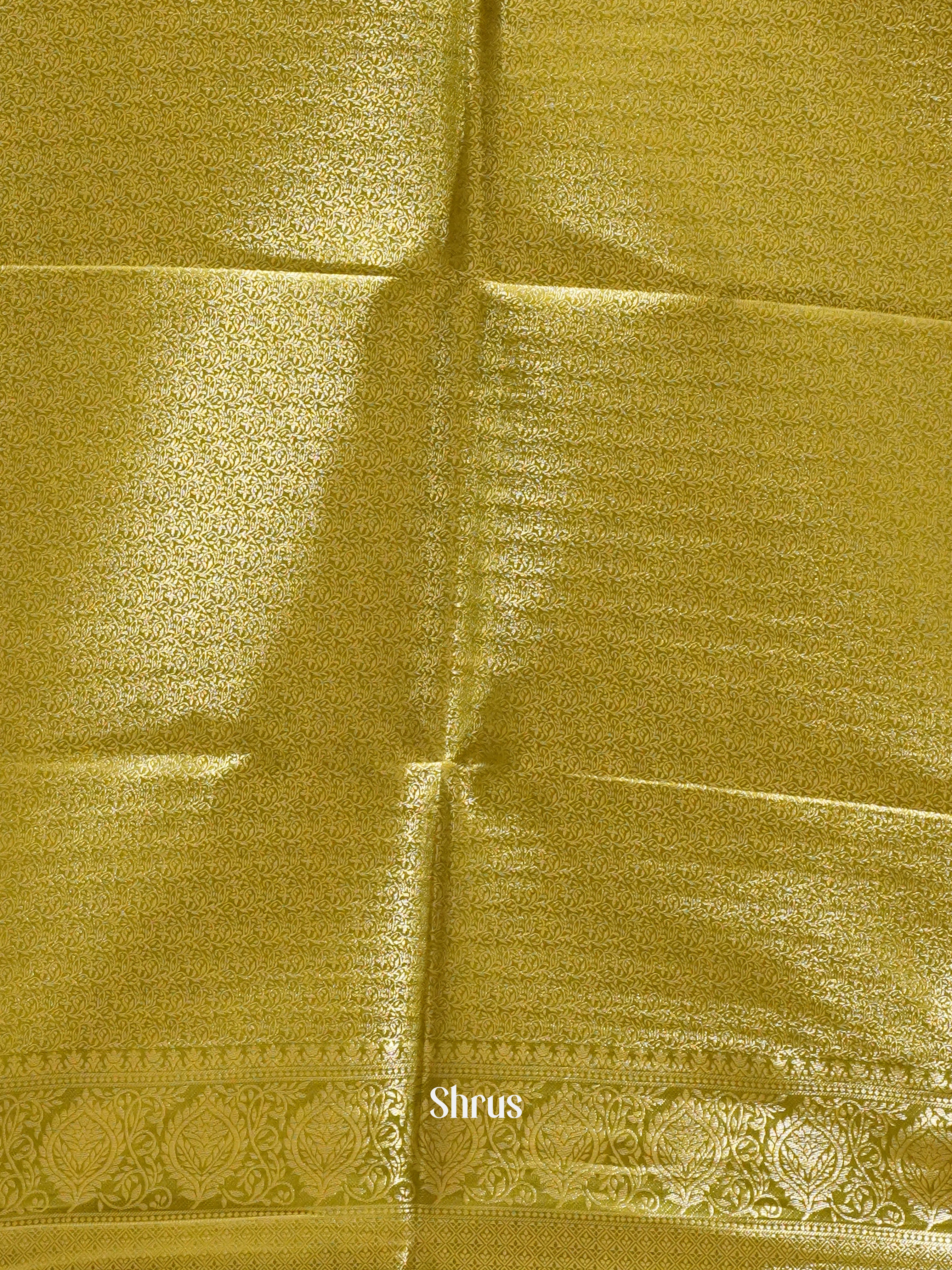Green(Single Tone) -semi silk cotton Saree - Shop on ShrusEternity.com
