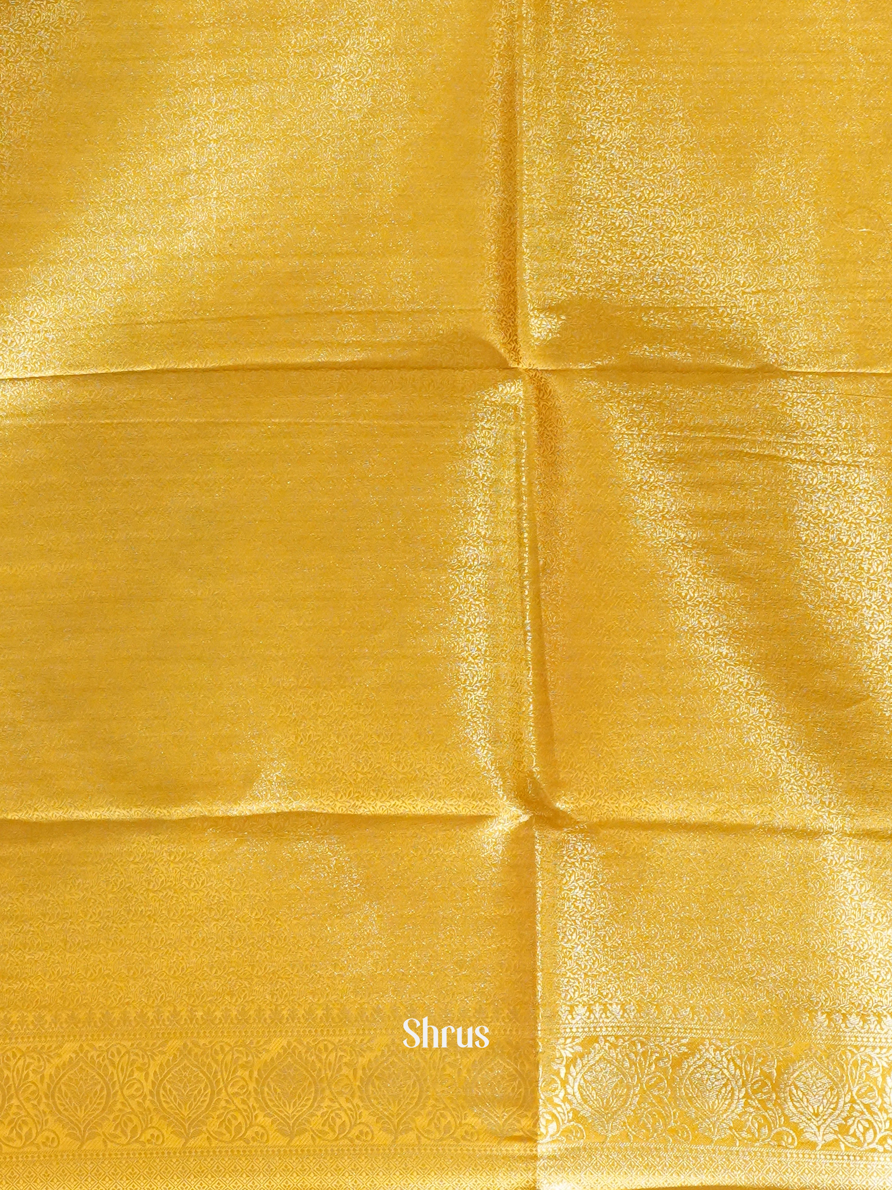 Green & Yellow -semi silk cotton Saree - Shop on ShrusEternity.com