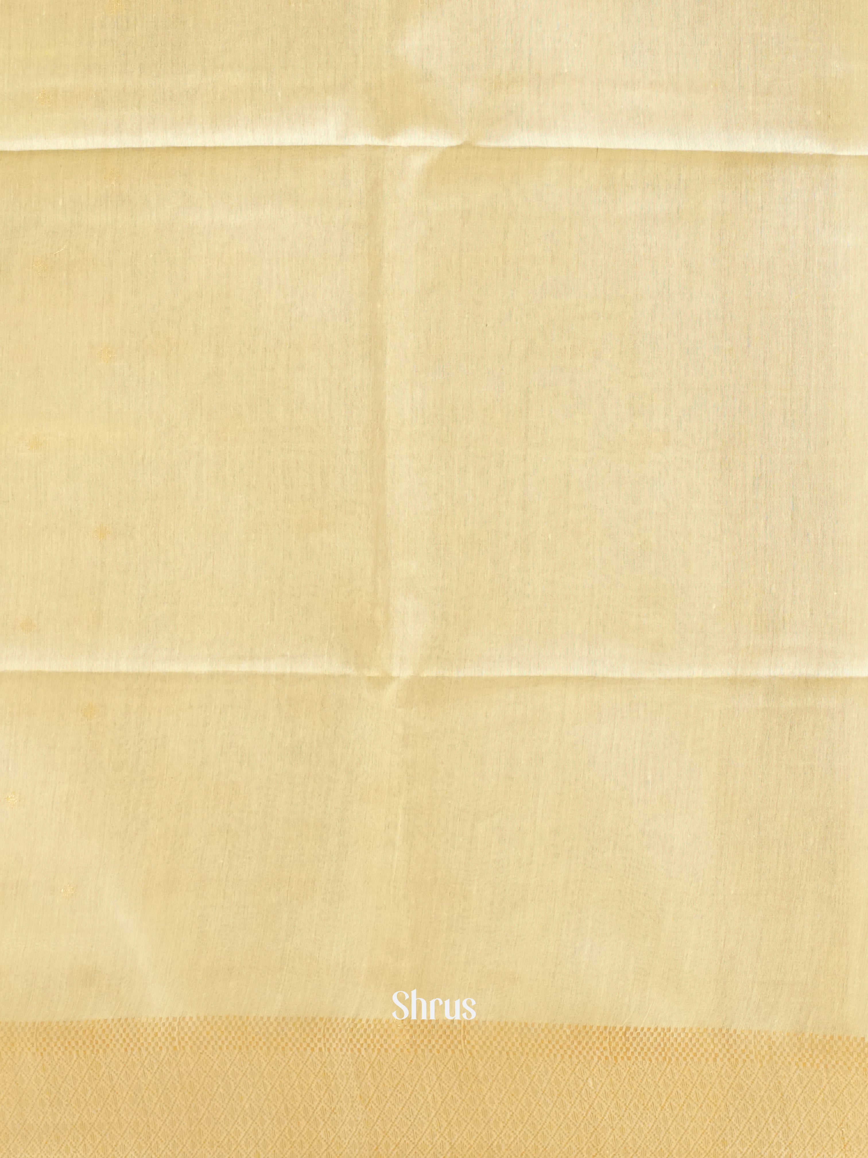 Cream(Single Tone)- Semi Tussar Saree - Shop on ShrusEternity.com