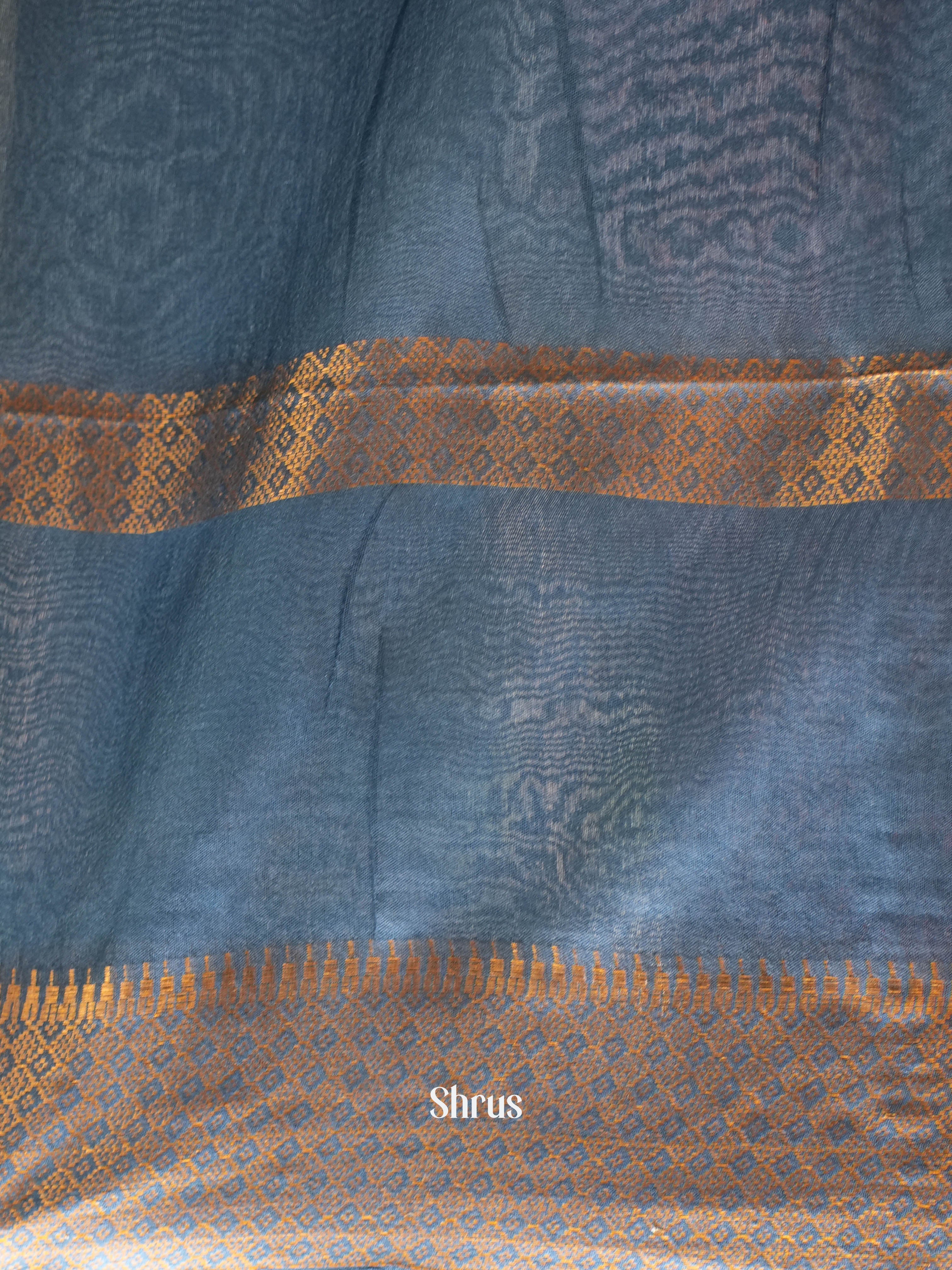 Grey(Single tone) - Semi Tussar Saree - Shop on ShrusEternity.com