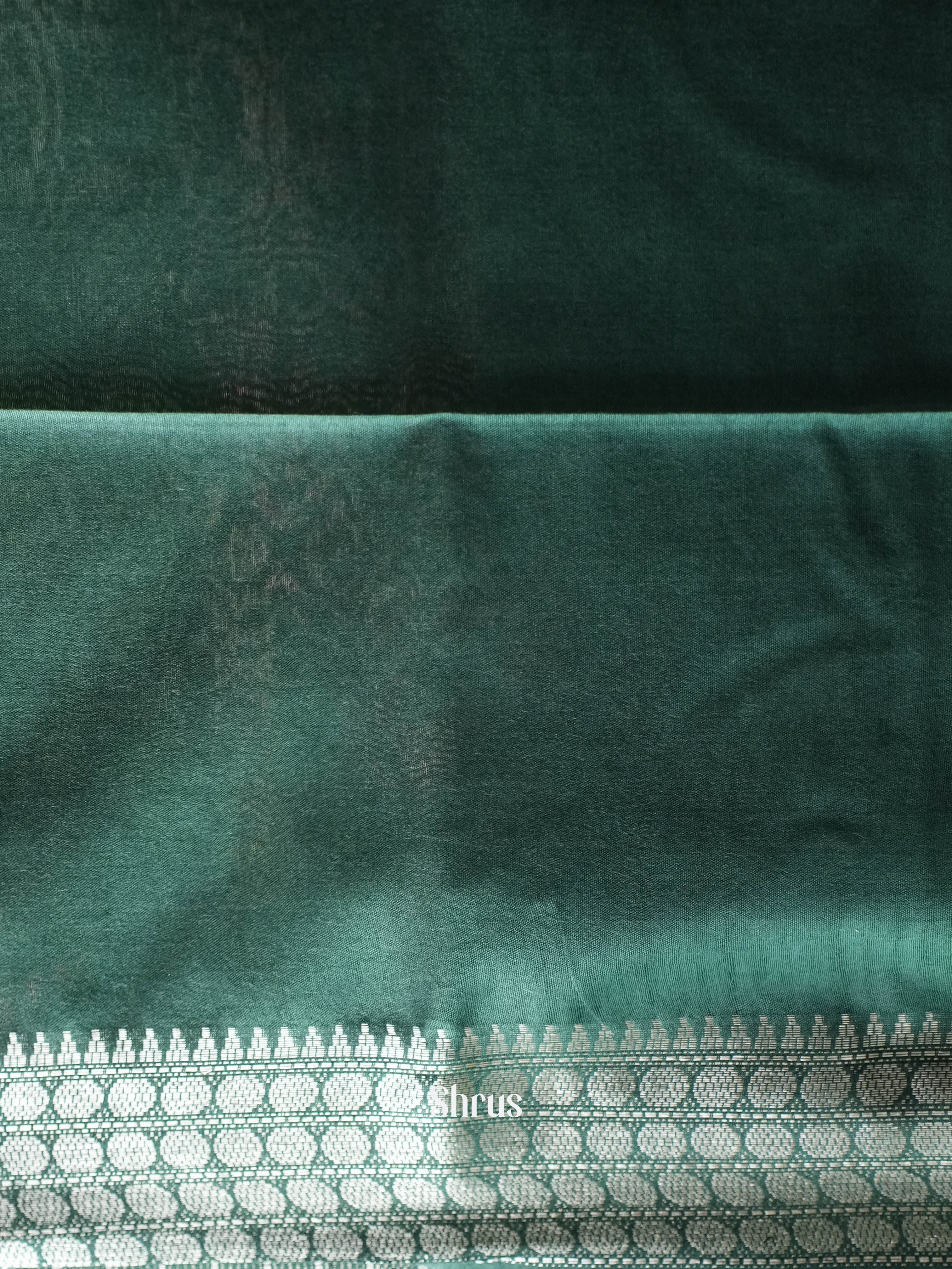 Green (Single Tone) - Semi Tussar Saree - Shop on ShrusEternity.com