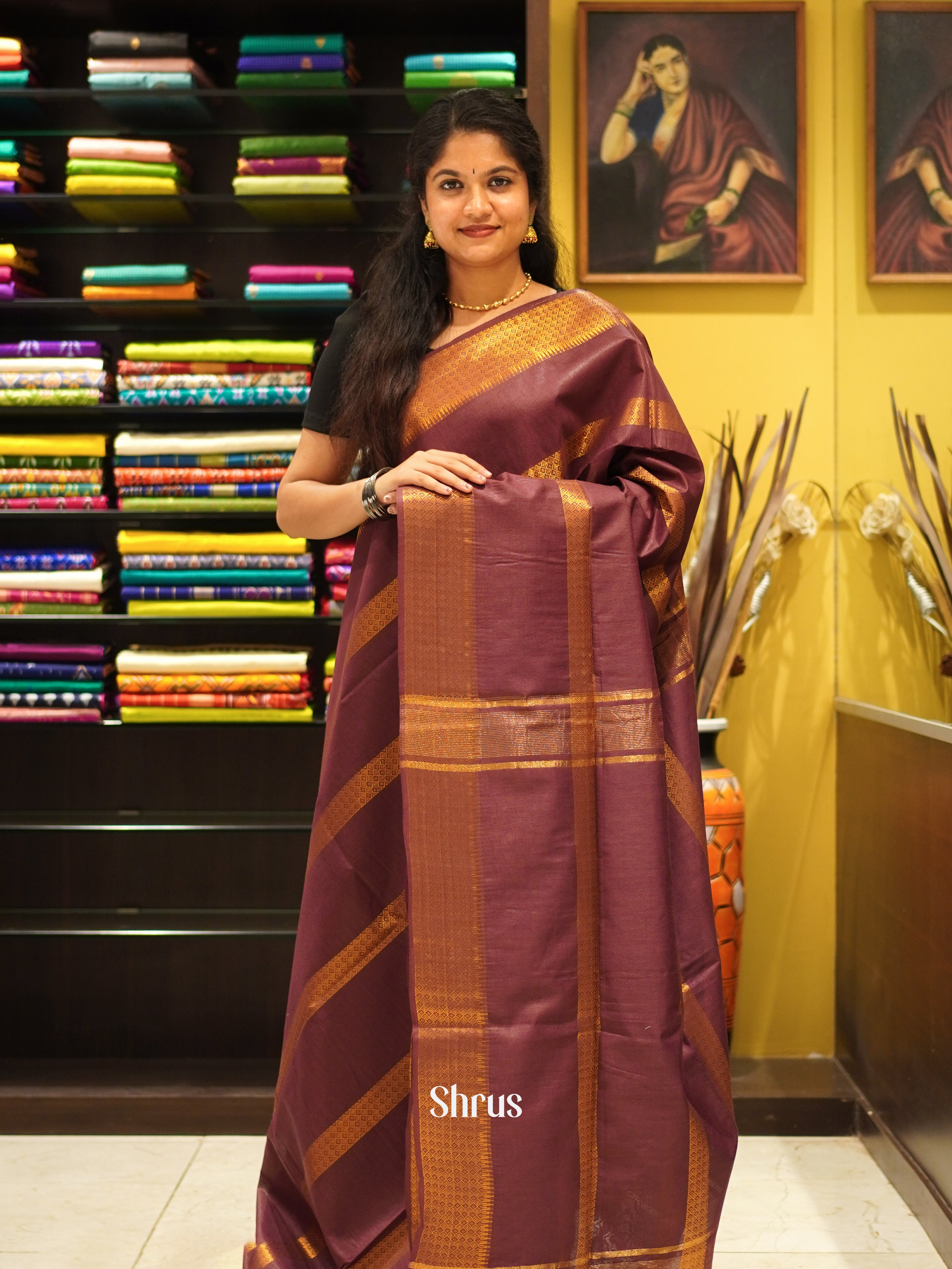 CDS29669 - Semi Tussar Saree - Shop on ShrusEternity.com