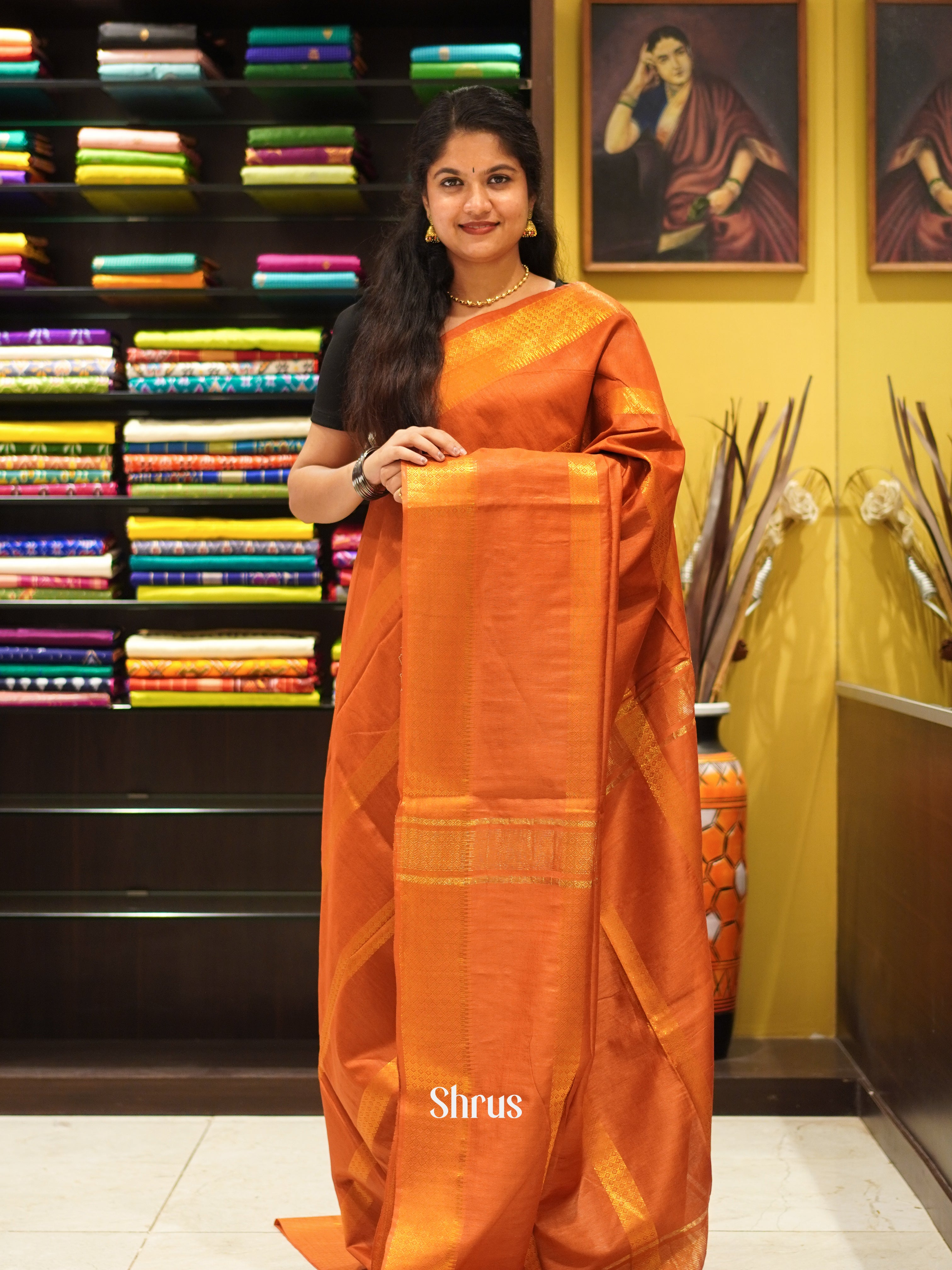 CDS29672 - Semi Tussar Saree - Shop on ShrusEternity.com