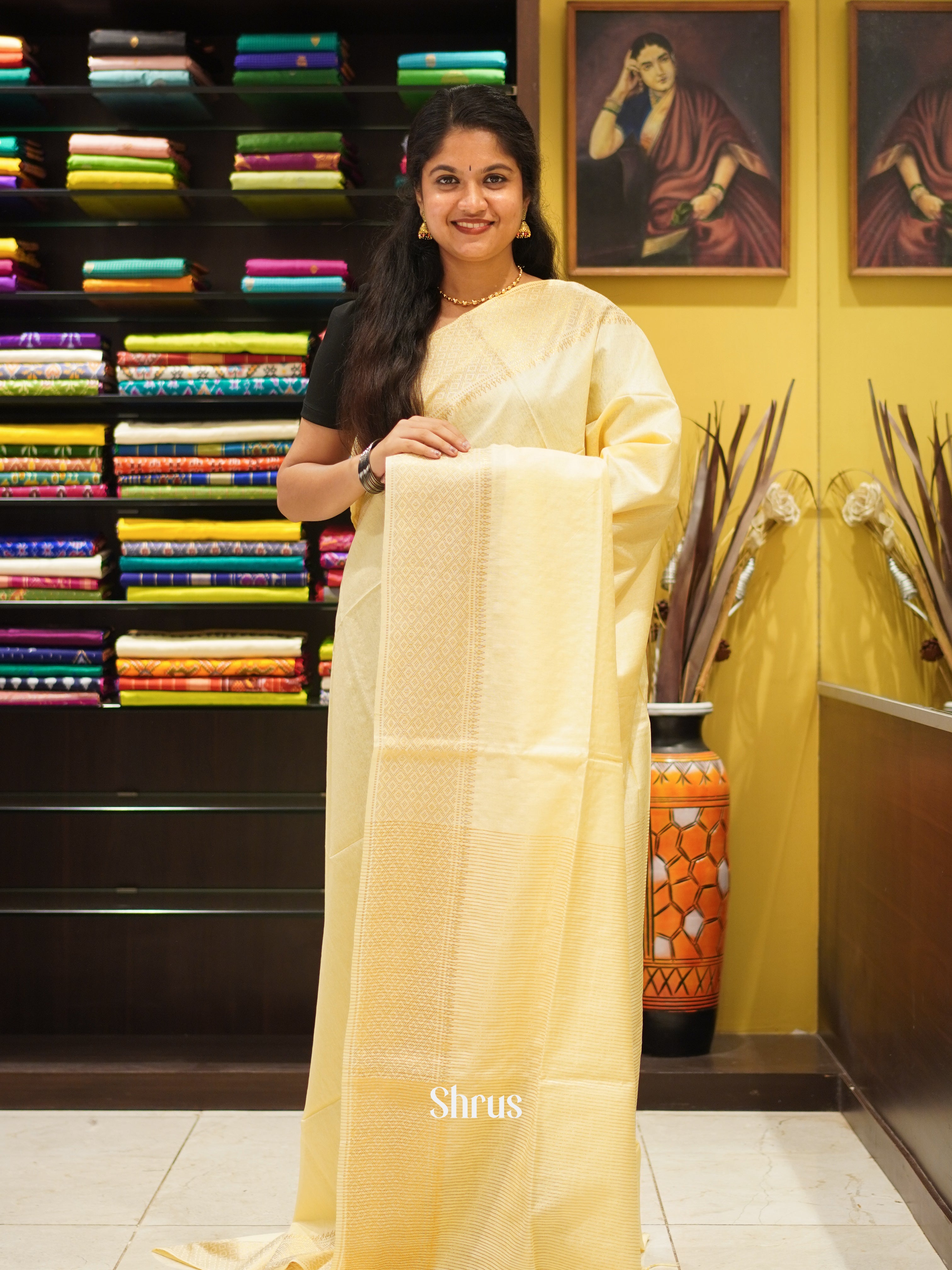 CDS29681 - Semi Tussar Saree - Shop on ShrusEternity.com