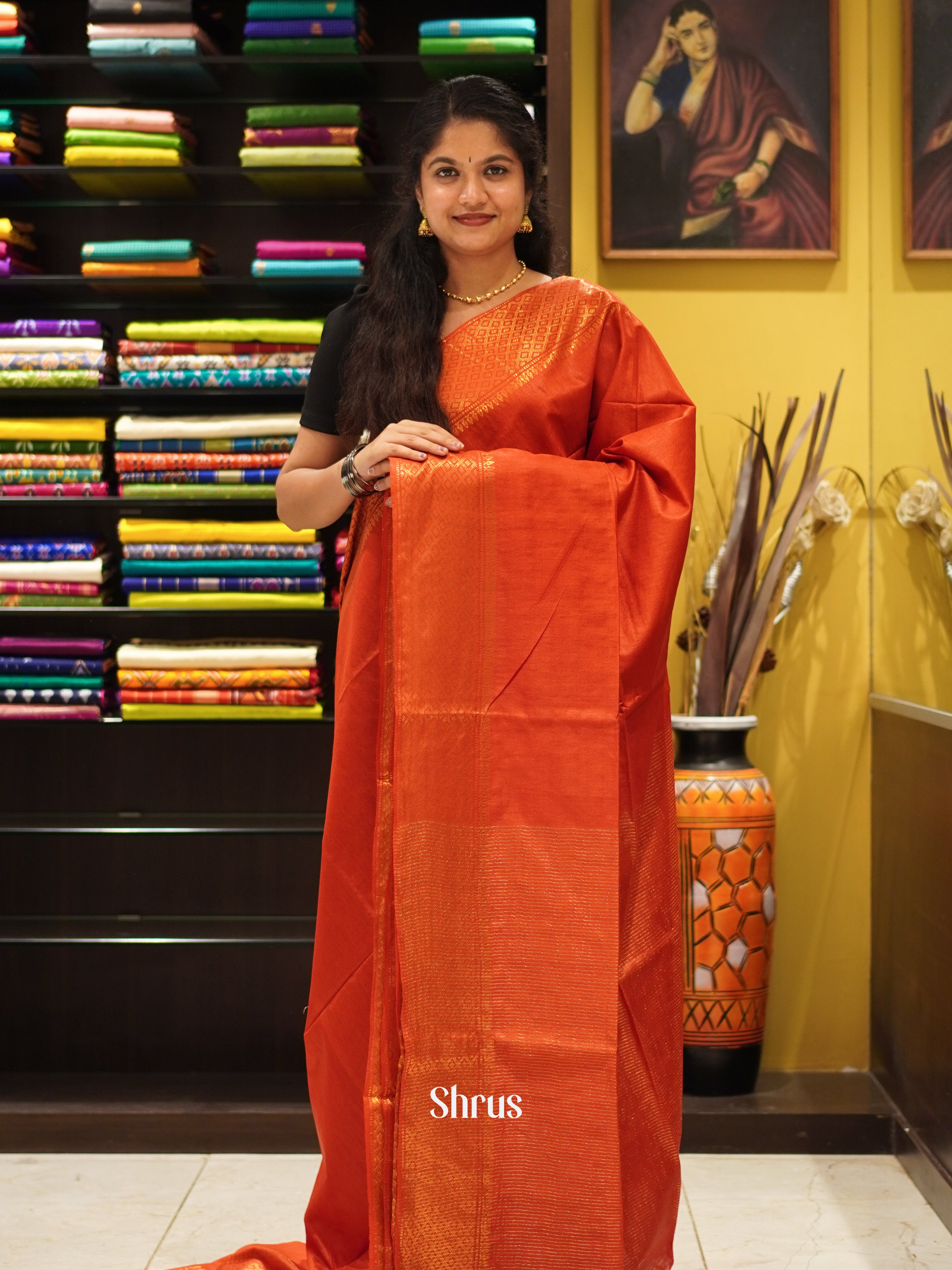CDS29685 - Semi Tussar Saree - Shop on ShrusEternity.com