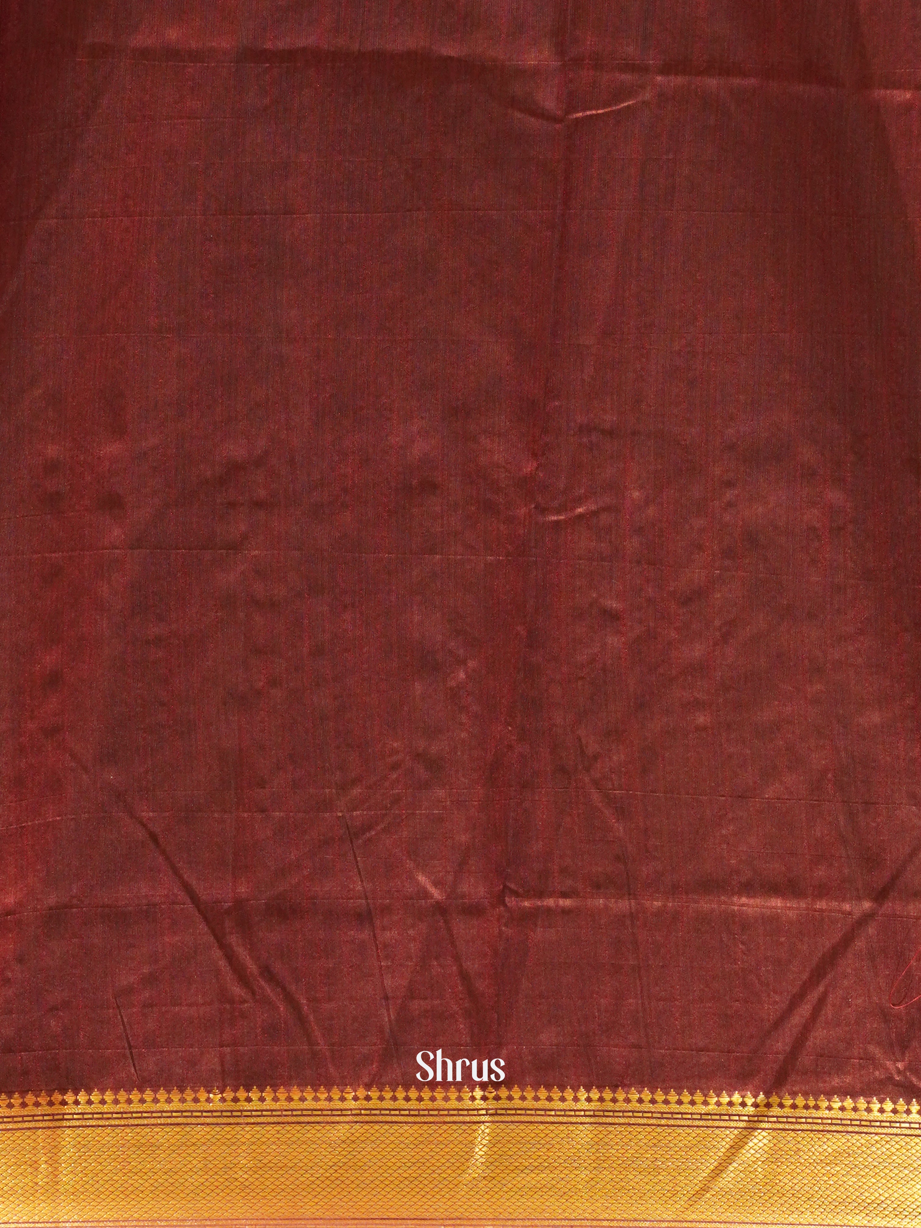 Black & Maroon - Semi Patola Saree - Shop on ShrusEternity.com