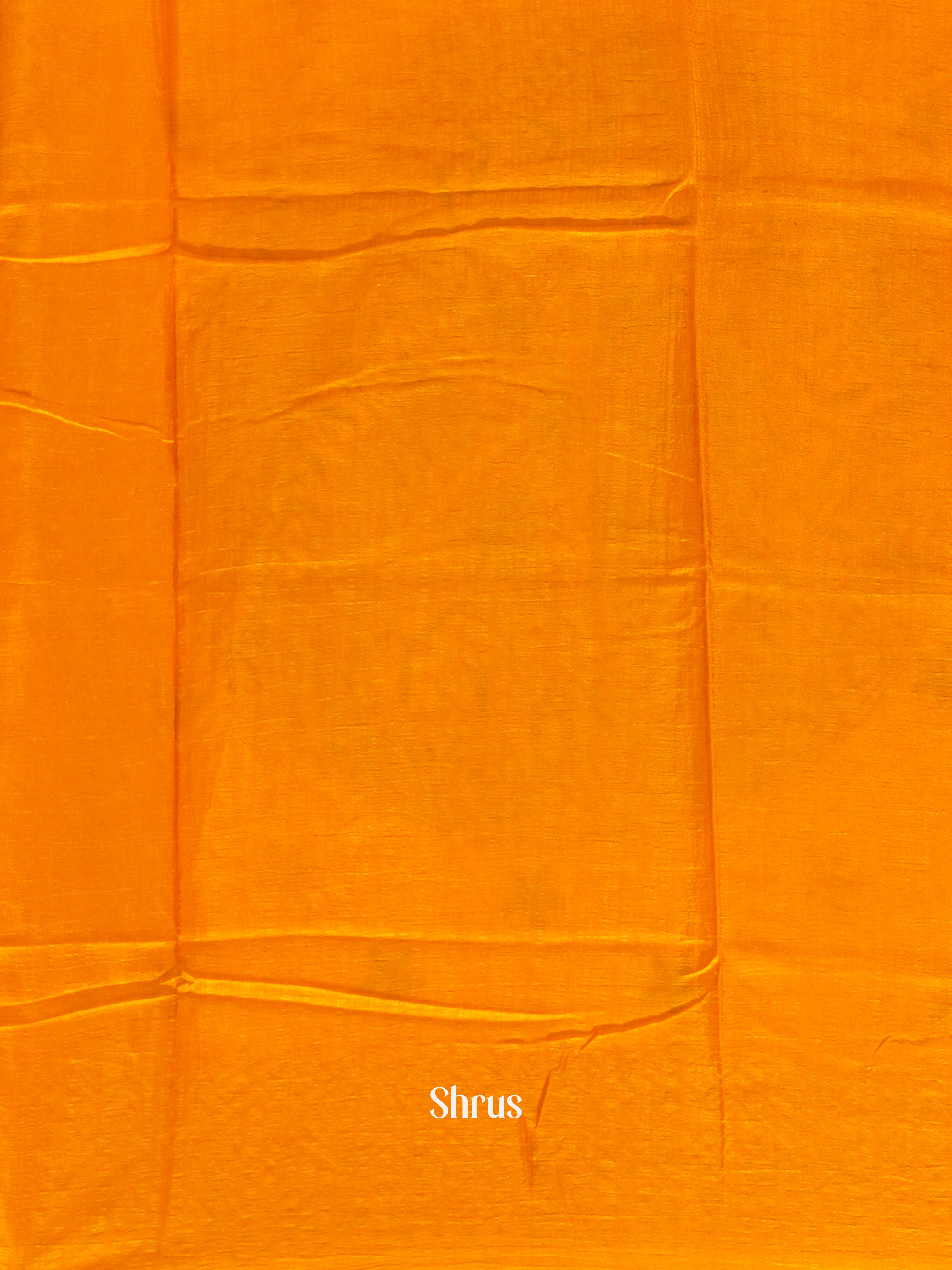 Mambazha Yellow(Single Tone)- Semi Kantha Saree - Shop on ShrusEternity.com