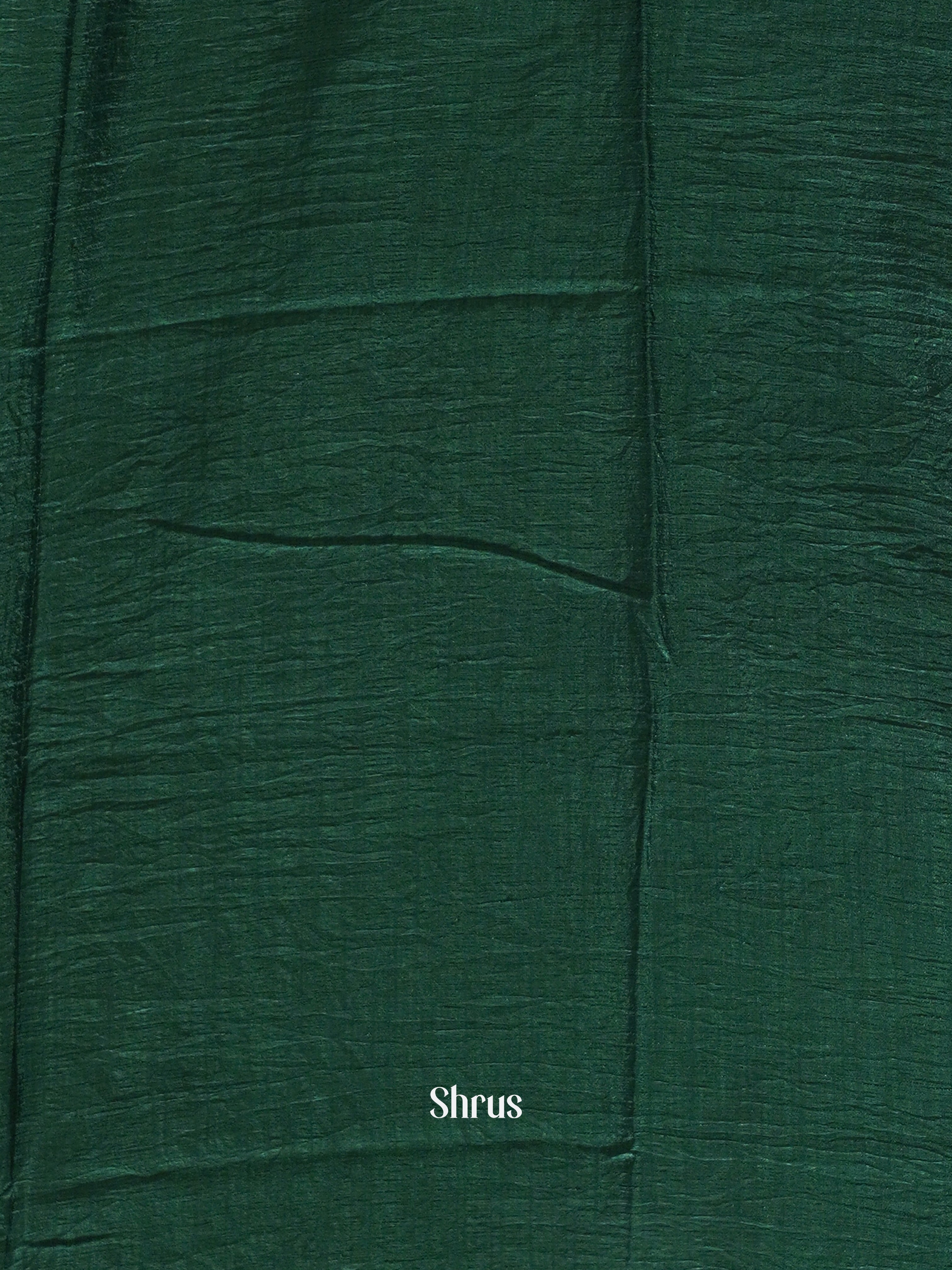 Green(Single Tone) - Semi Kantha Saree - Shop on ShrusEternity.com