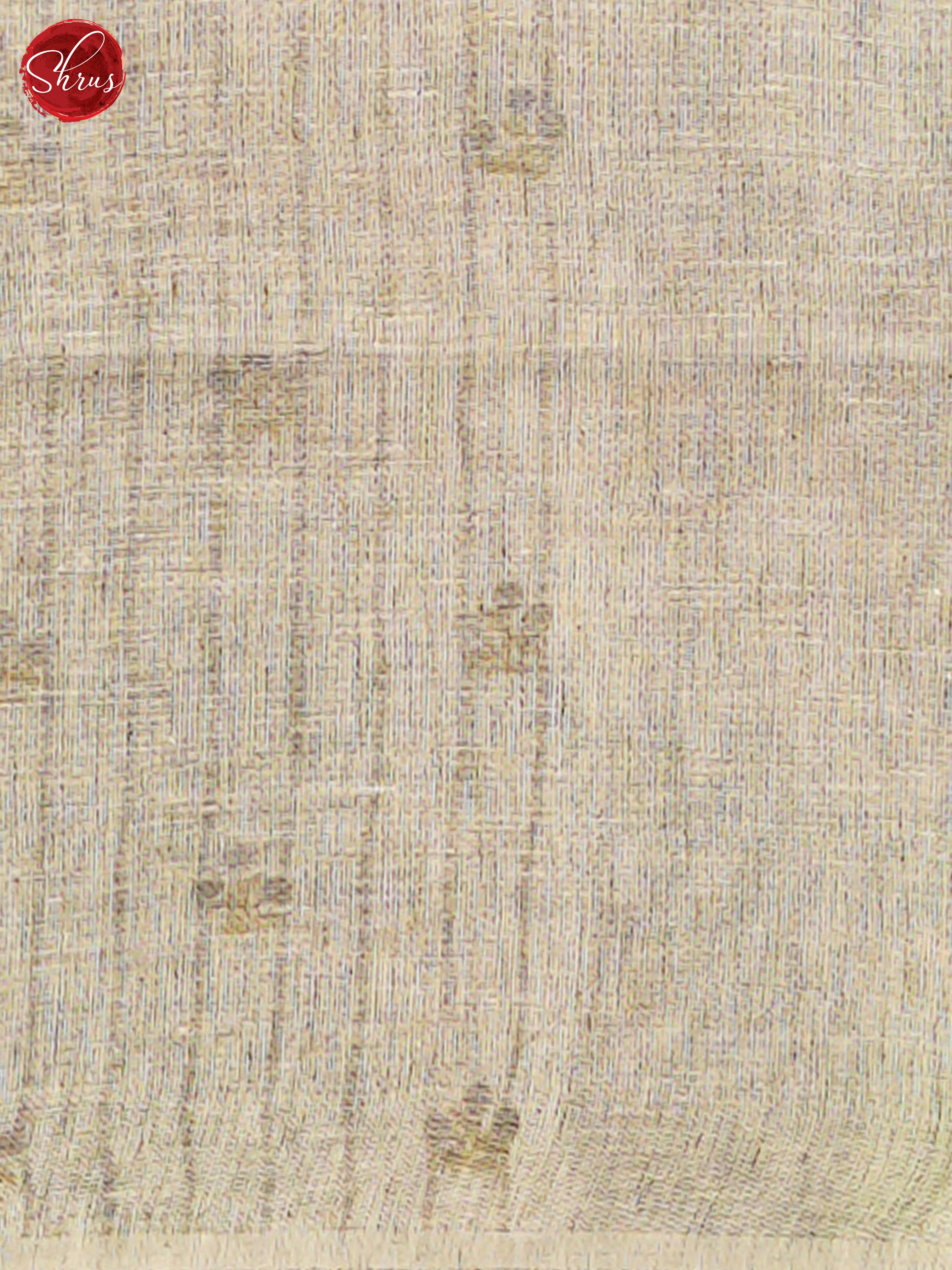 Cream - Linen Saree - Shop on ShrusEternity.com