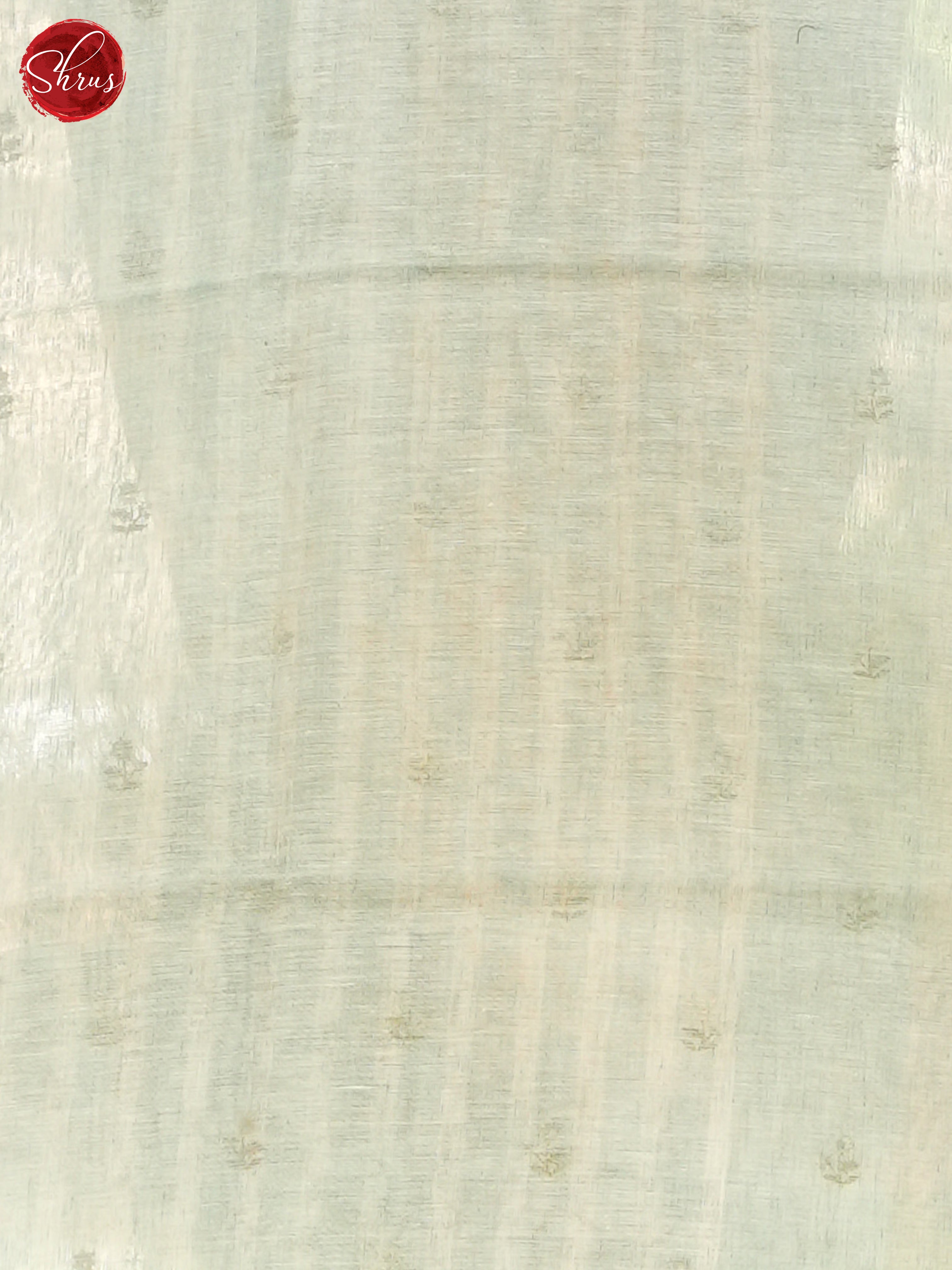 Blue & Cream- Linen Saree - Shop on ShrusEternity.com