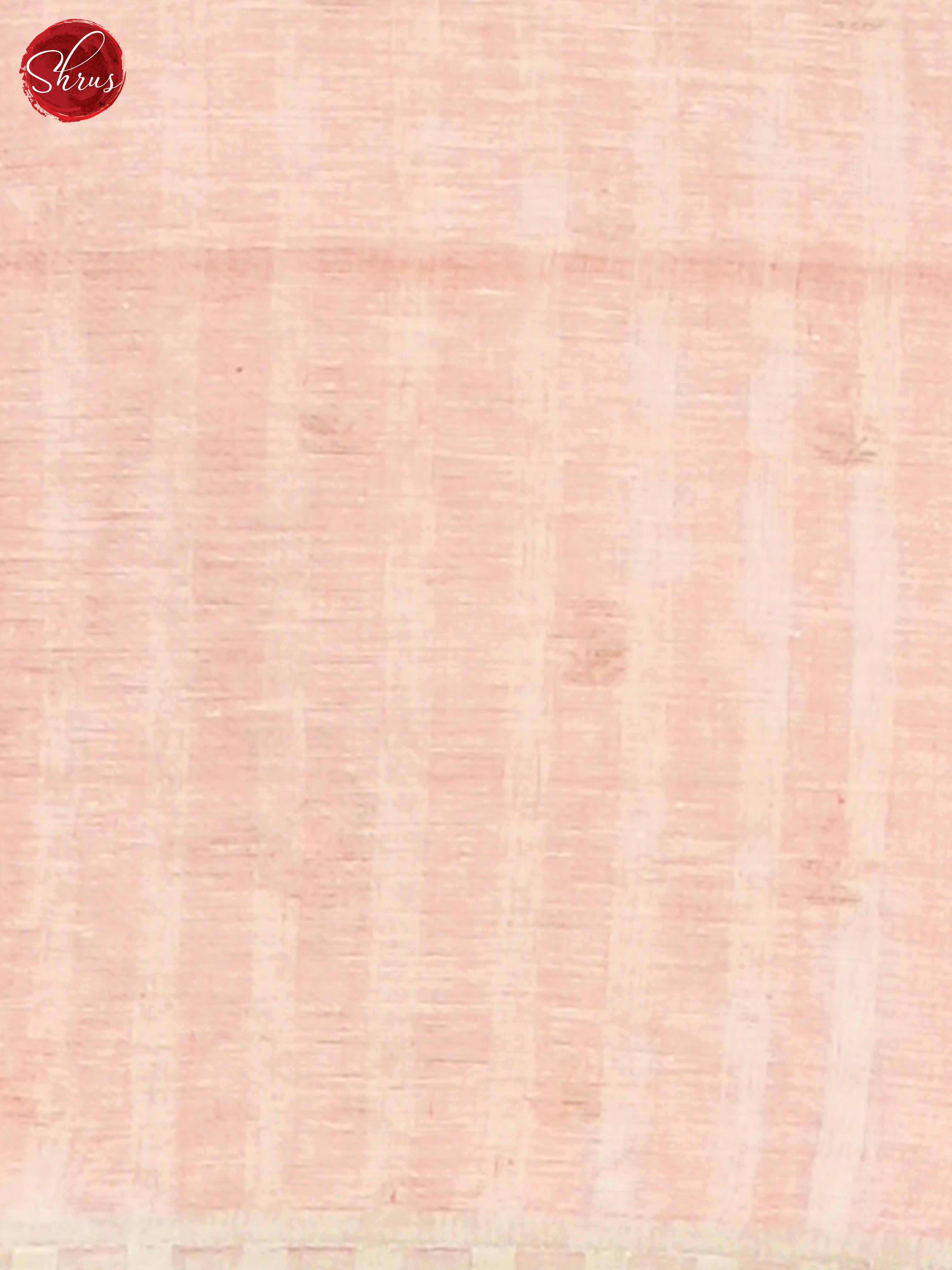 Pink & Cream - Linen Saree - Shop on ShrusEternity.com