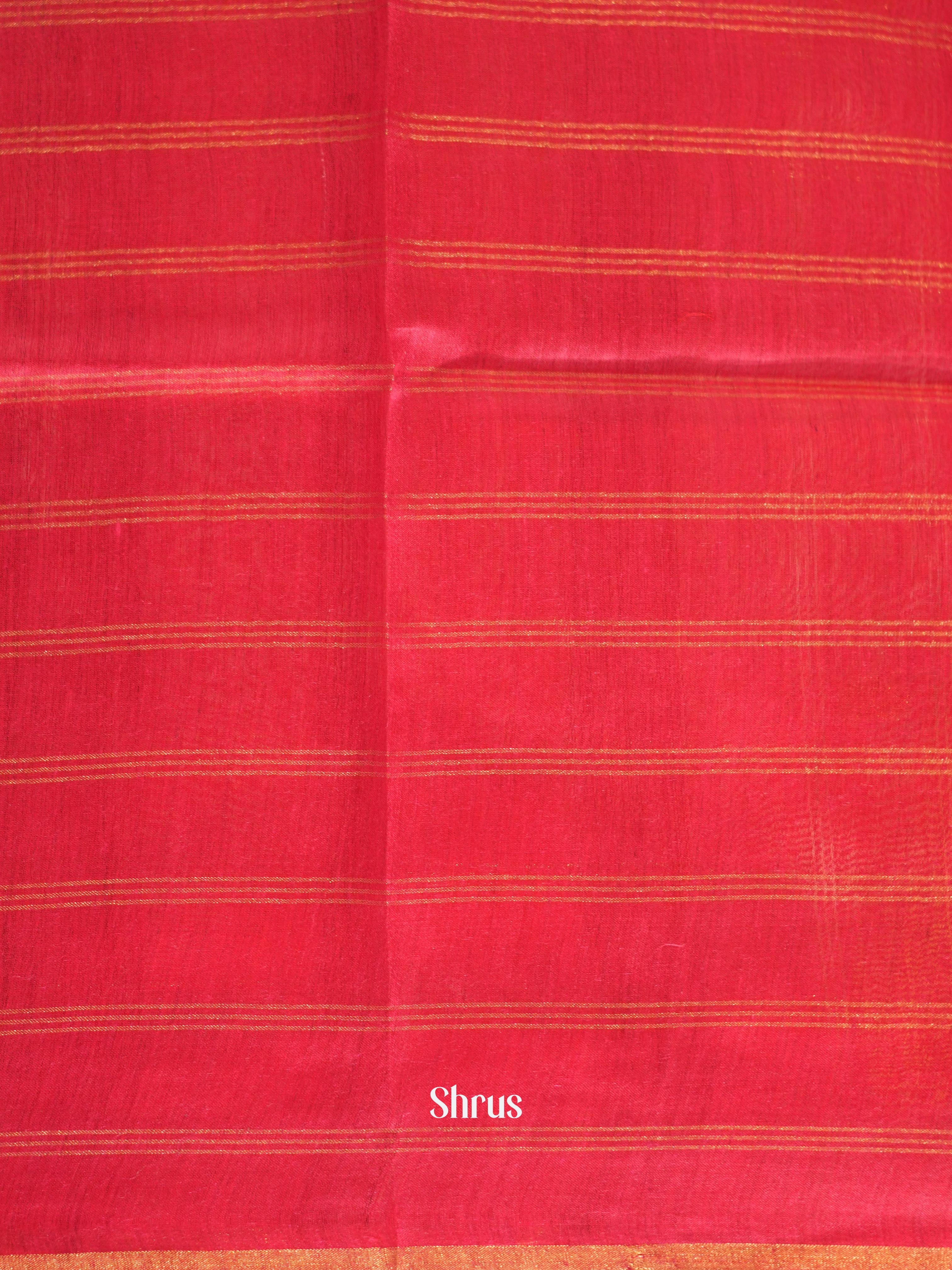 Red(Single Tone)- Tussar Saree - Shop on ShrusEternity.com