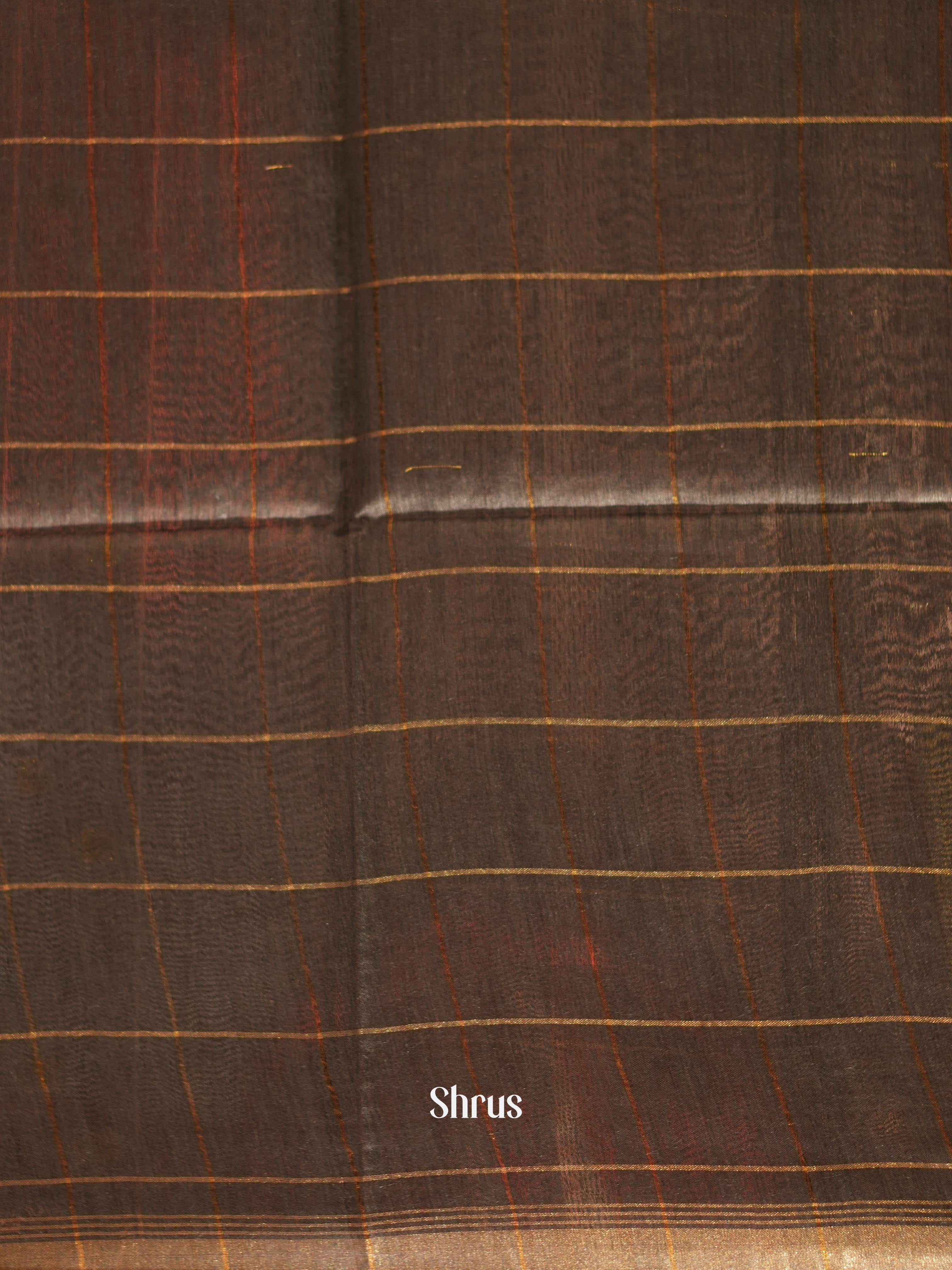 Black(Single Tone) - Tussar Saree - Shop on ShrusEternity.com